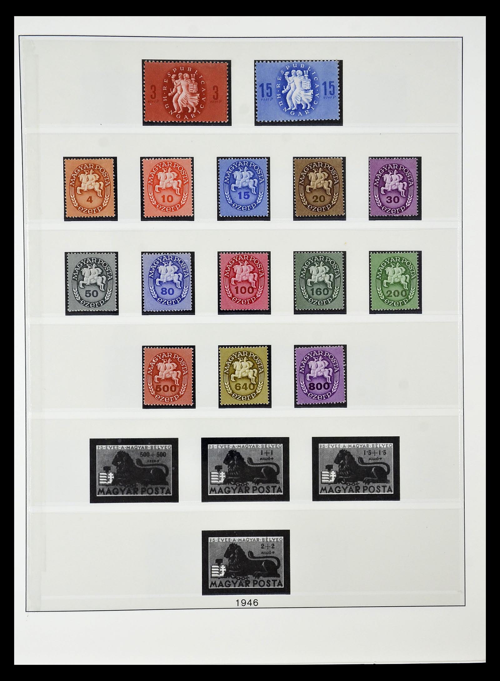 34792 053 - Postzegelverzameling 34792 Hongarije 1913-1962.