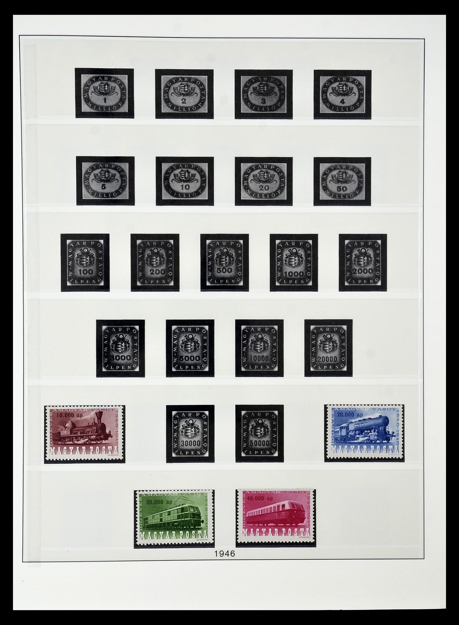 34792 054 - Postzegelverzameling 34792 Hongarije 1913-1962.