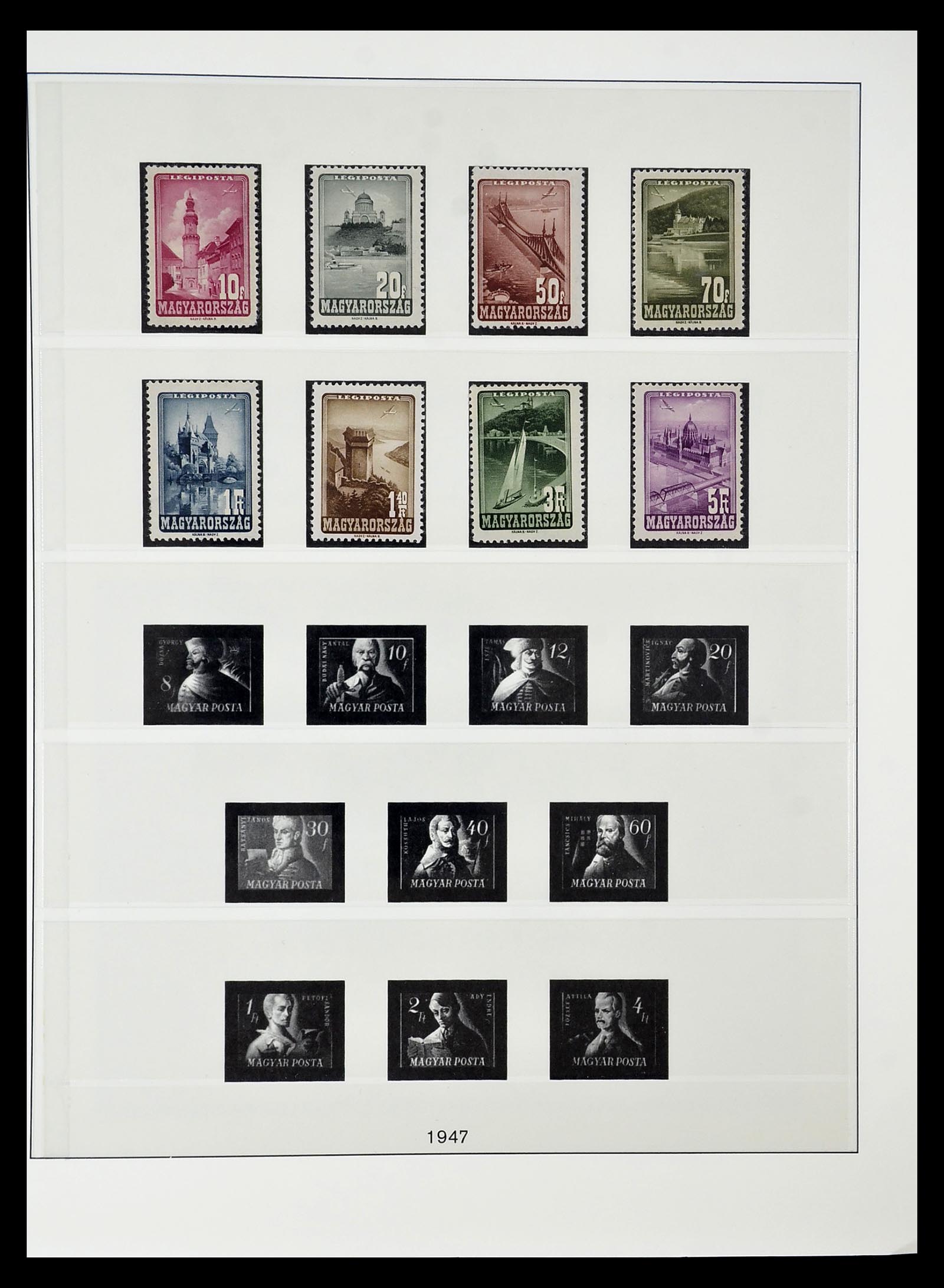 34792 056 - Postzegelverzameling 34792 Hongarije 1913-1962.