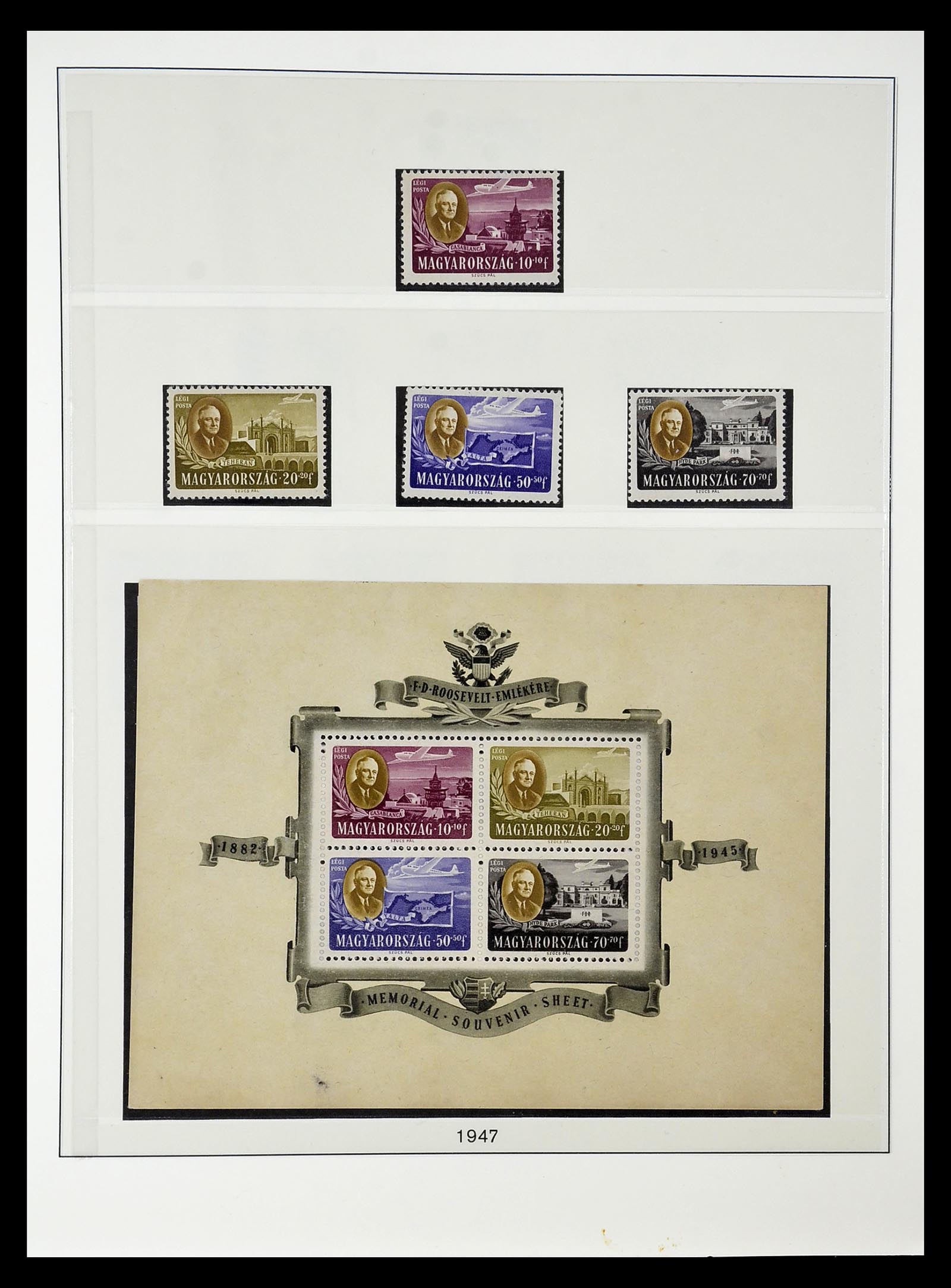 34792 058 - Postzegelverzameling 34792 Hongarije 1913-1962.