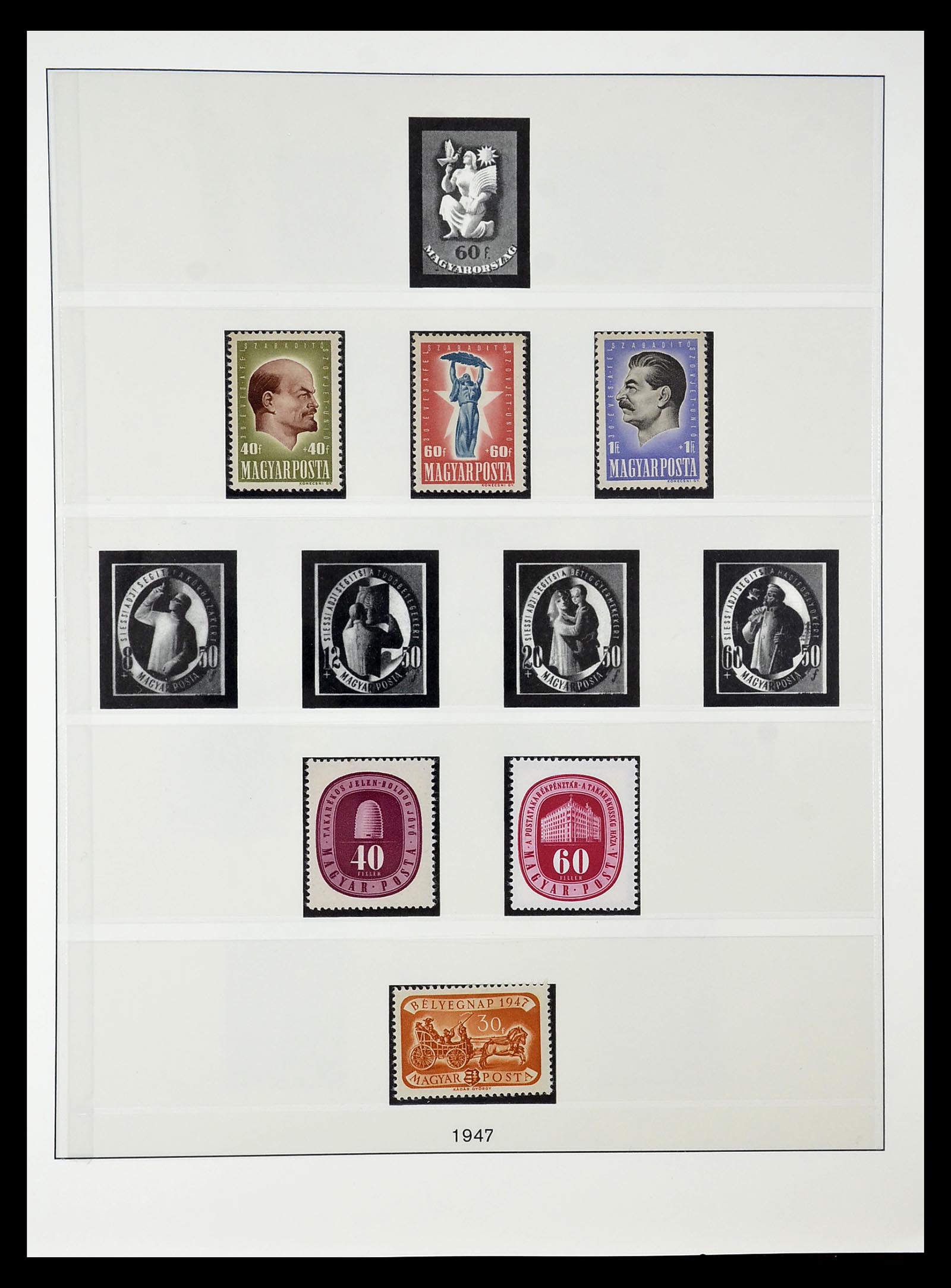 34792 059 - Postzegelverzameling 34792 Hongarije 1913-1962.