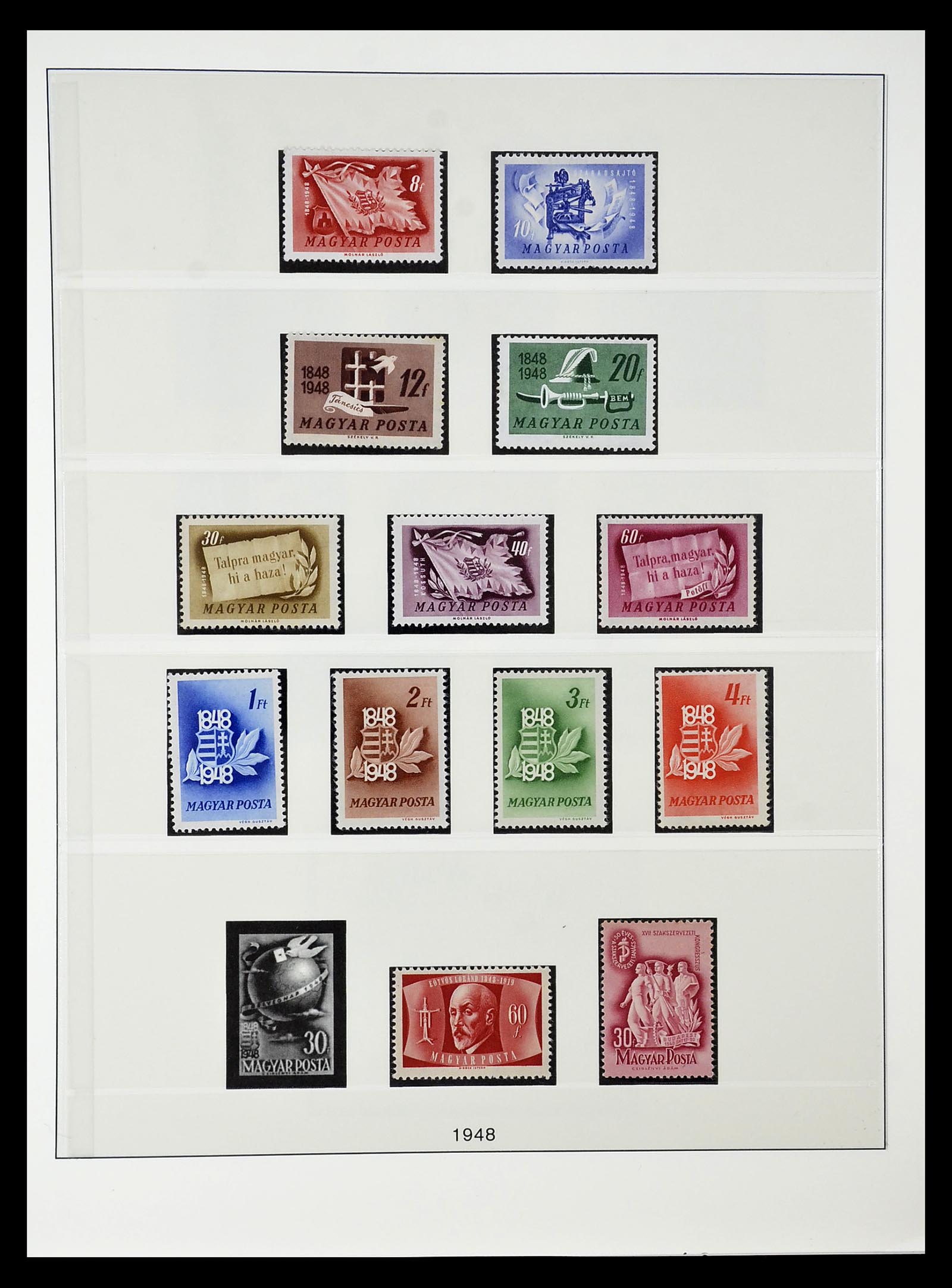 34792 060 - Postzegelverzameling 34792 Hongarije 1913-1962.