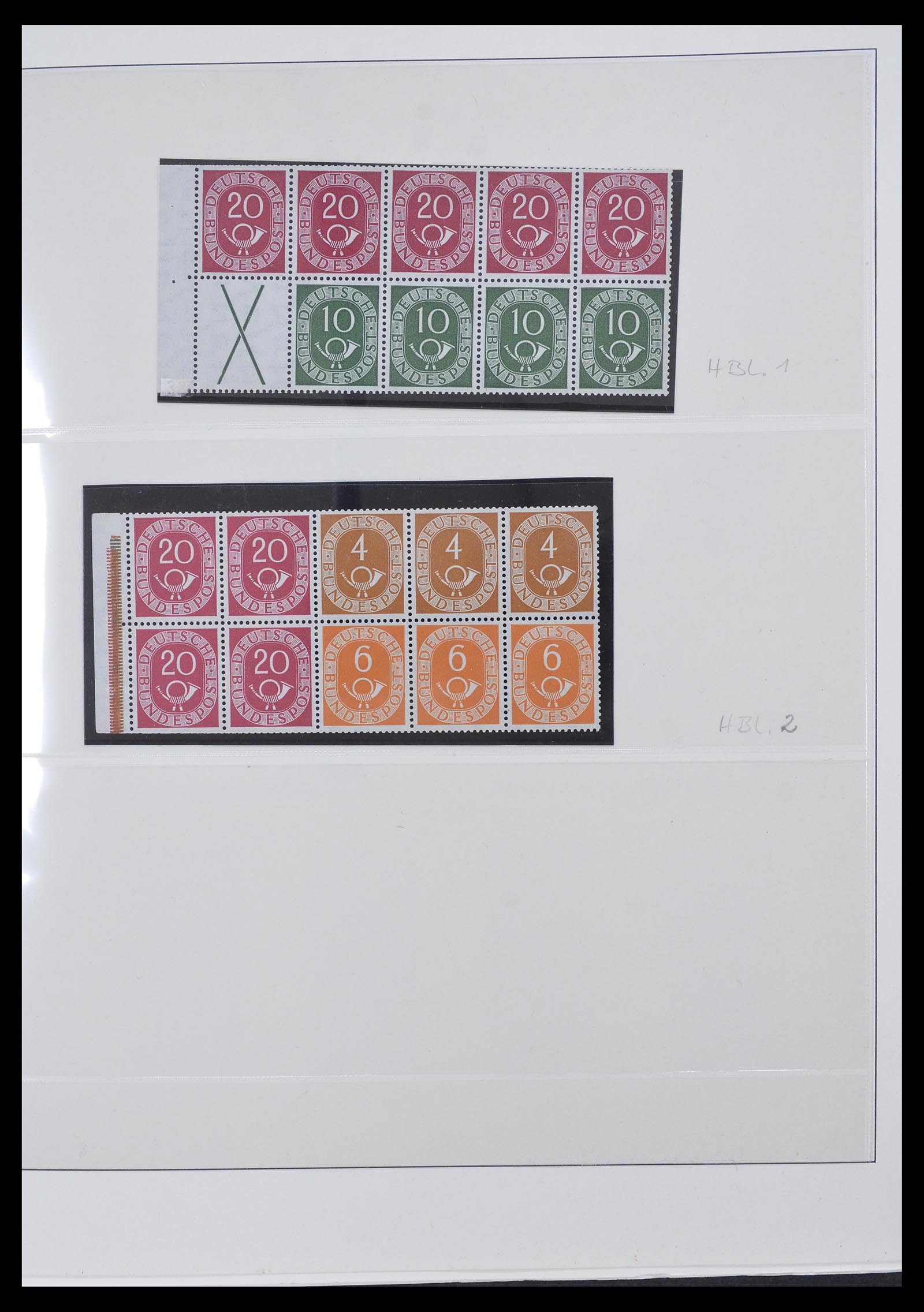 34793 002 - Postzegelverzameling 34793 Bundespost postzegelboekjes en combinaties