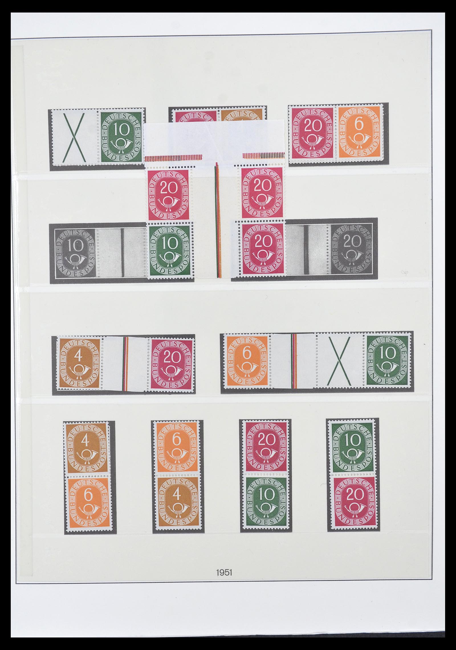 34793 003 - Postzegelverzameling 34793 Bundespost postzegelboekjes en combinaties
