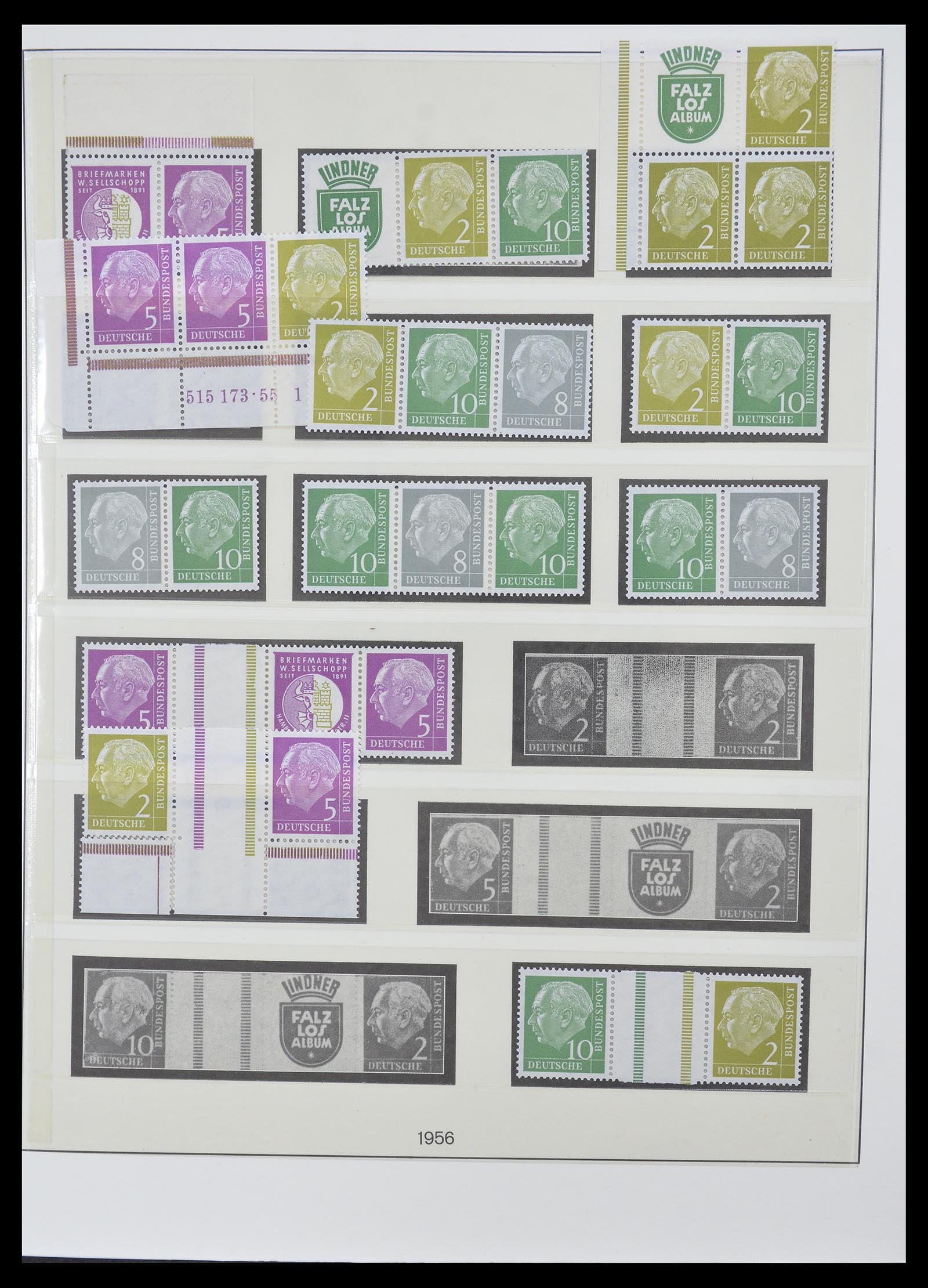 34793 010 - Postzegelverzameling 34793 Bundespost postzegelboekjes en combinaties