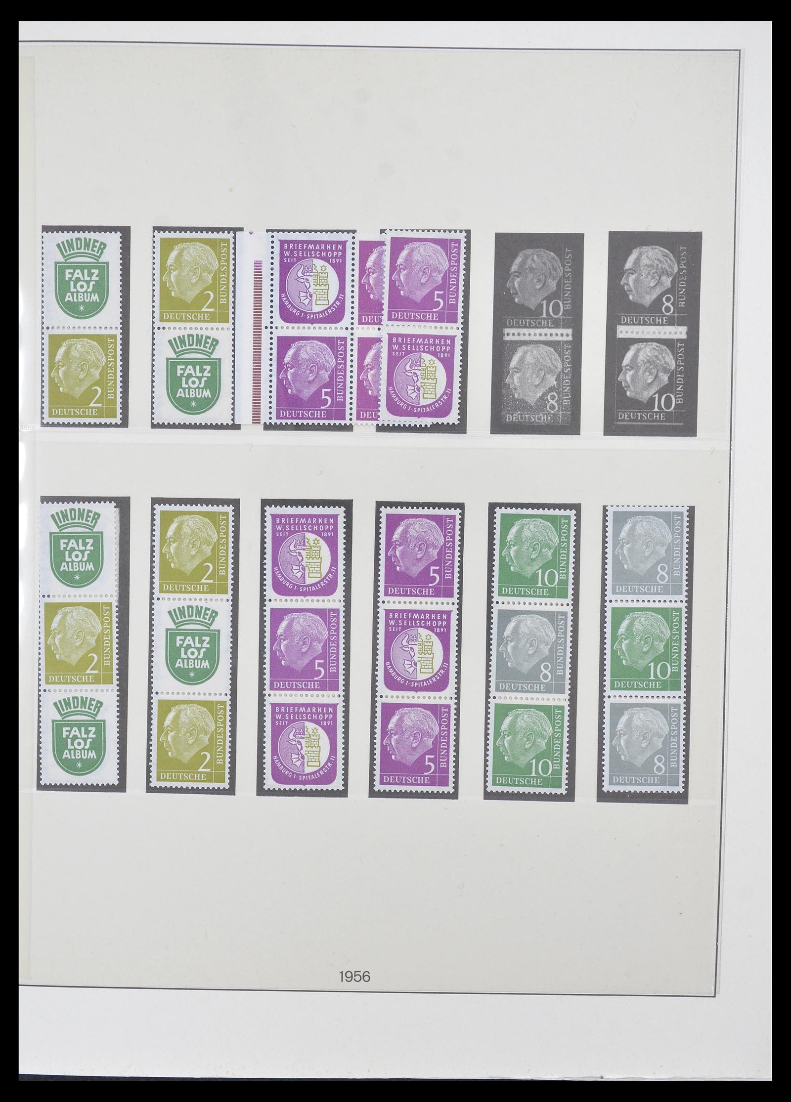 34793 011 - Postzegelverzameling 34793 Bundespost postzegelboekjes en combinaties
