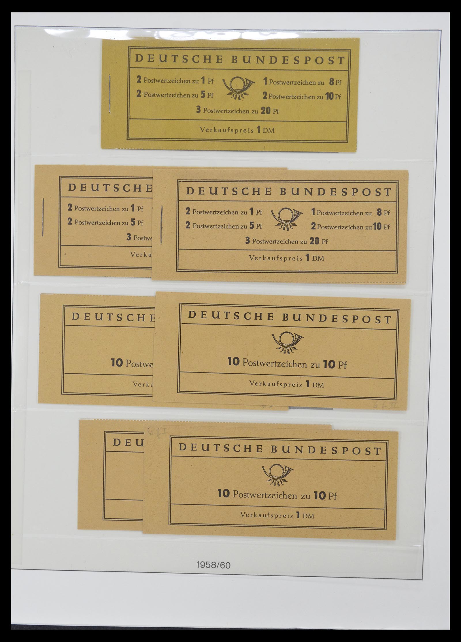 34793 013 - Postzegelverzameling 34793 Bundespost postzegelboekjes en combinaties