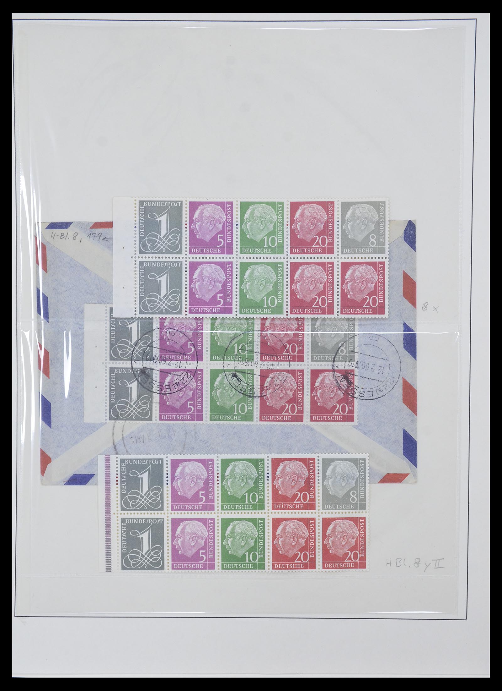 34793 015 - Postzegelverzameling 34793 Bundespost postzegelboekjes en combinaties