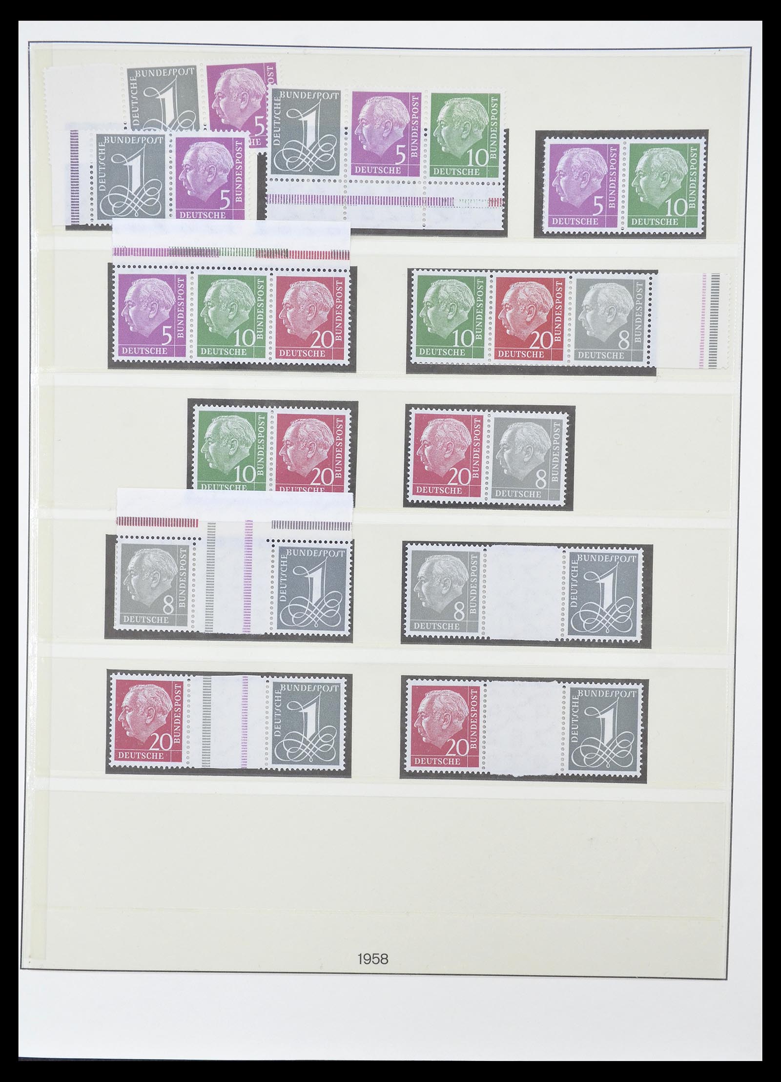 34793 016 - Postzegelverzameling 34793 Bundespost postzegelboekjes en combinaties