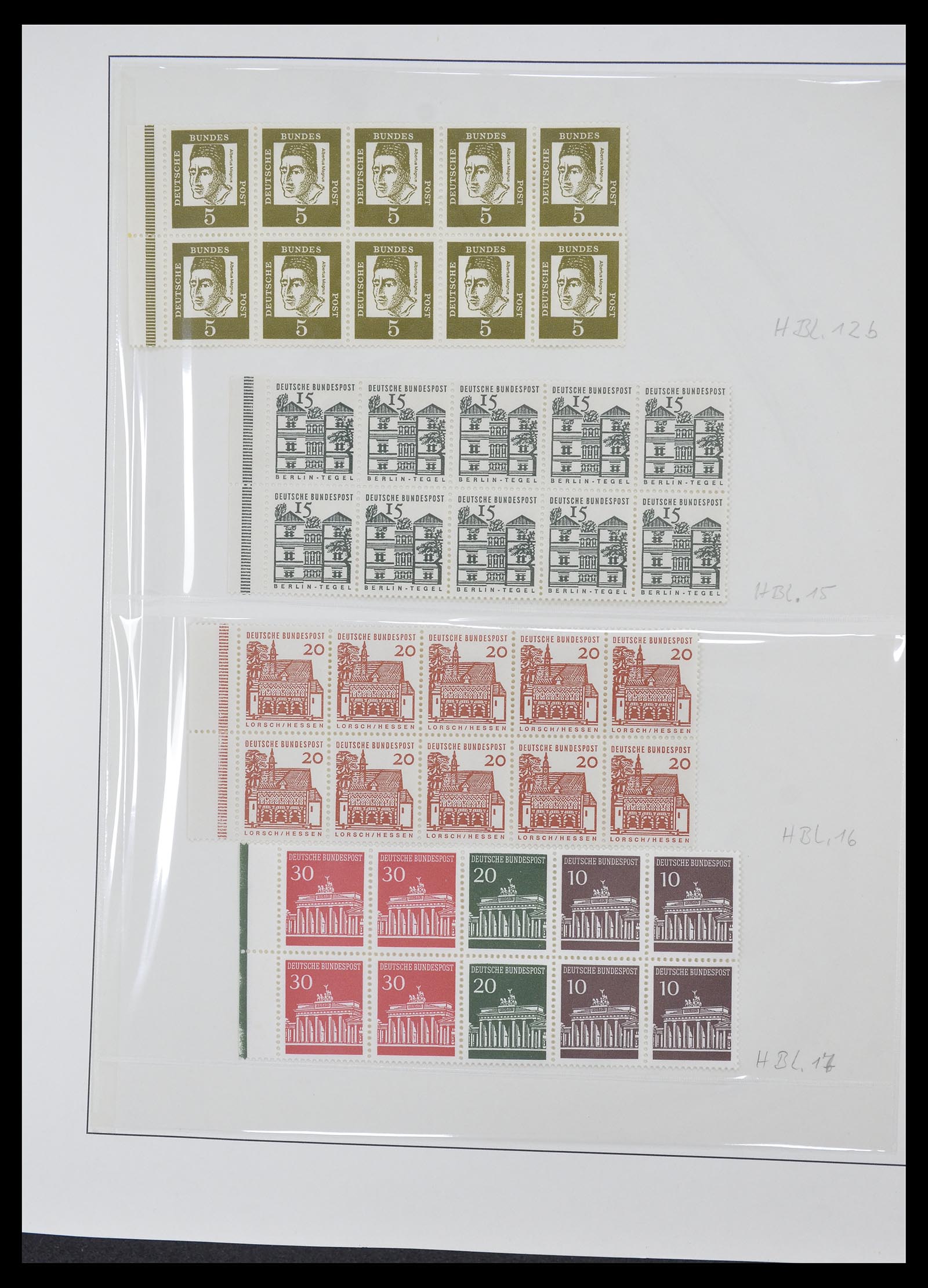 34793 022 - Postzegelverzameling 34793 Bundespost postzegelboekjes en combinaties