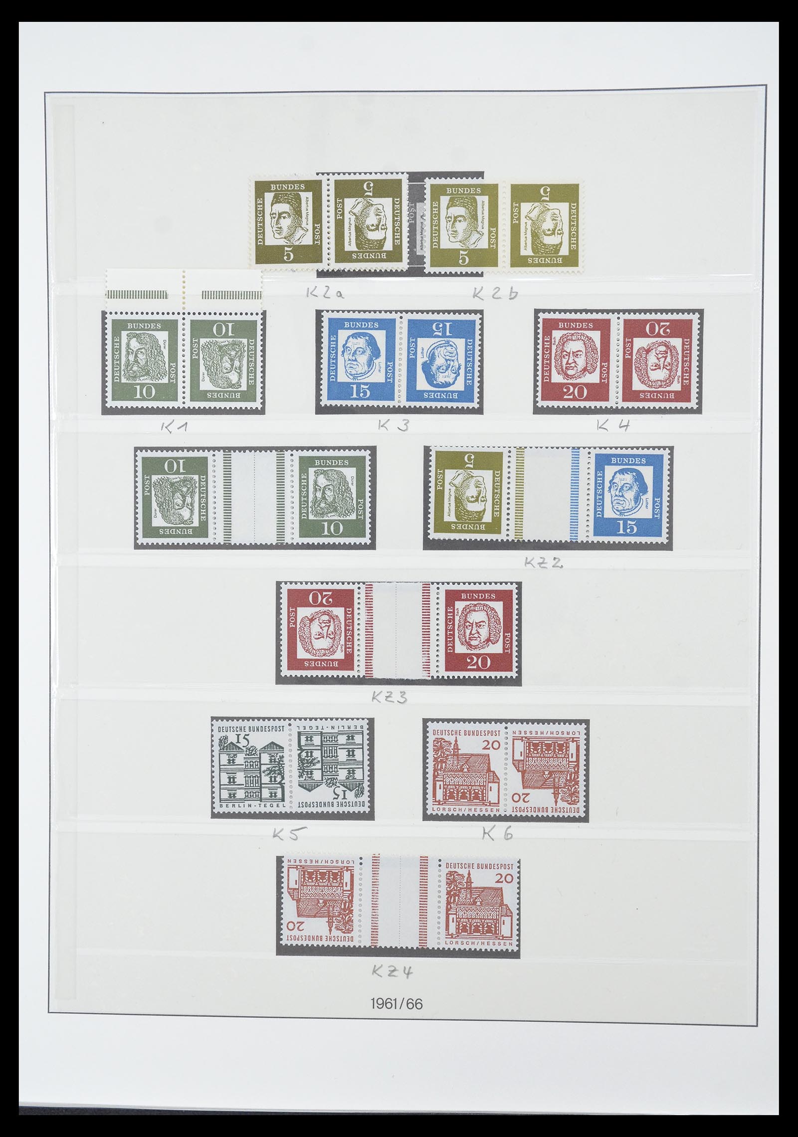 34793 024 - Postzegelverzameling 34793 Bundespost postzegelboekjes en combinaties