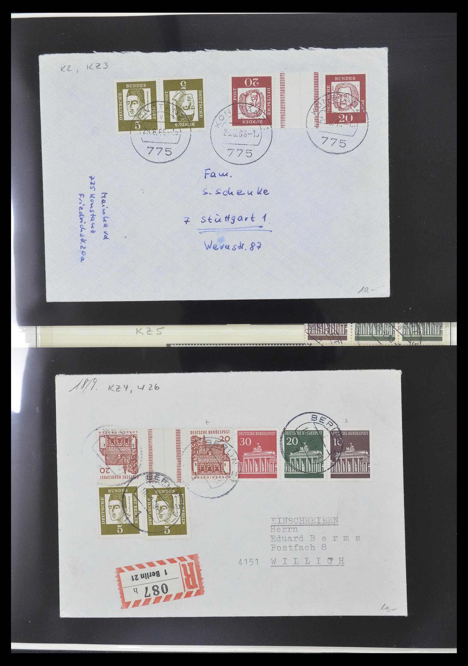 34793 025 - Postzegelverzameling 34793 Bundespost postzegelboekjes en combinaties