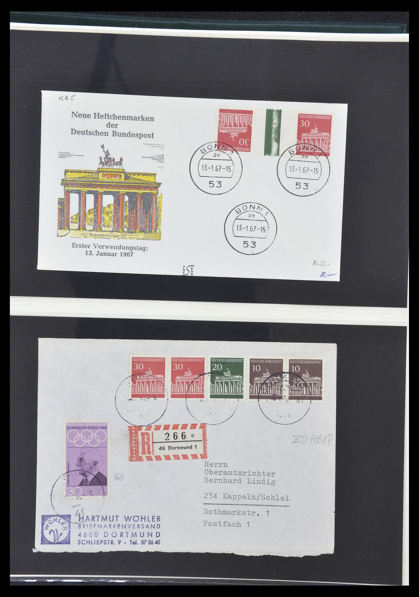 34793 026 - Postzegelverzameling 34793 Bundespost postzegelboekjes en combinaties