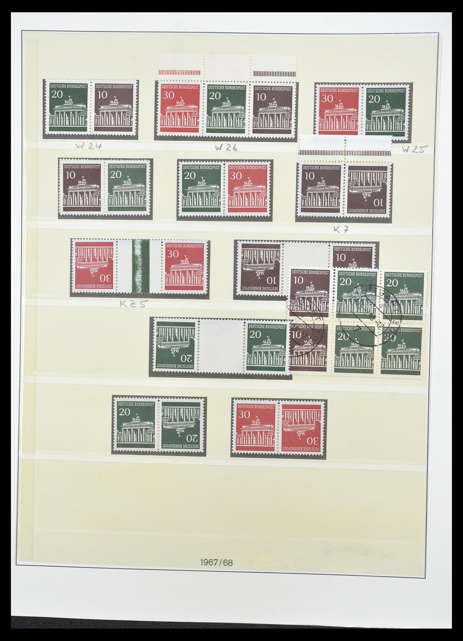 34793 027 - Postzegelverzameling 34793 Bundespost postzegelboekjes en combinaties