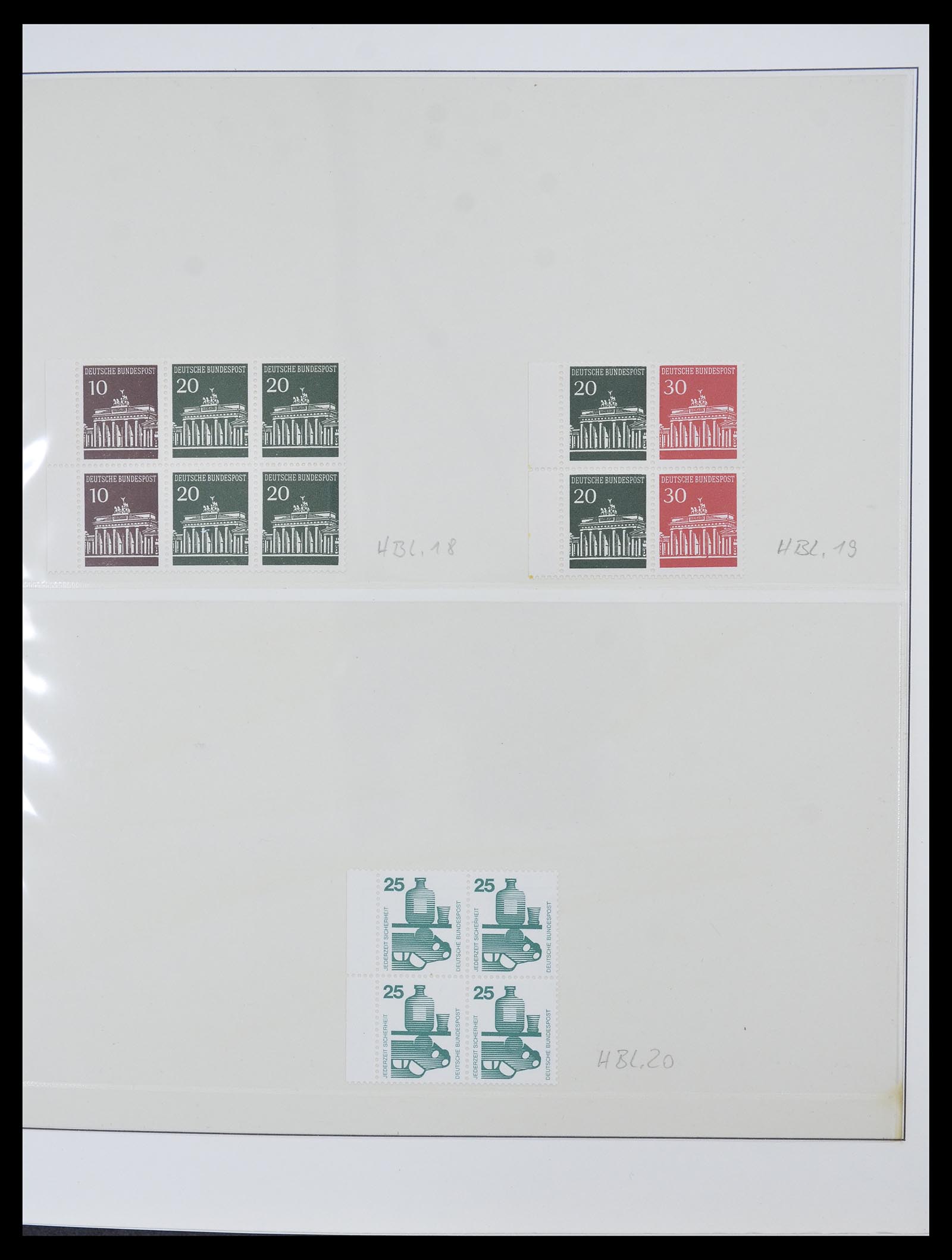 34793 031 - Postzegelverzameling 34793 Bundespost postzegelboekjes en combinaties