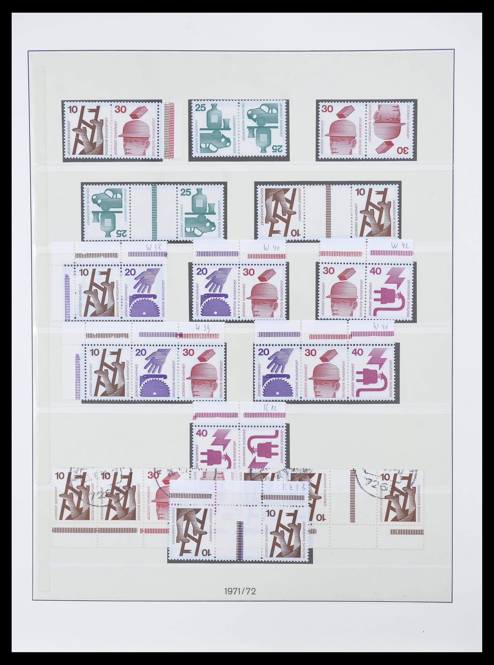 34793 035 - Postzegelverzameling 34793 Bundespost postzegelboekjes en combinaties