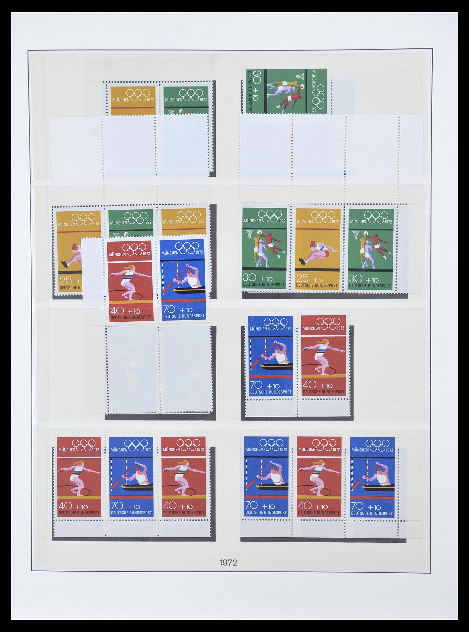 34793 036 - Postzegelverzameling 34793 Bundespost postzegelboekjes en combinaties