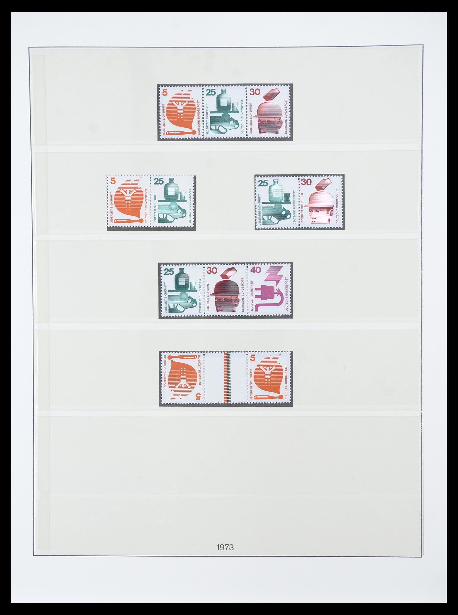 34793 038 - Postzegelverzameling 34793 Bundespost postzegelboekjes en combinaties