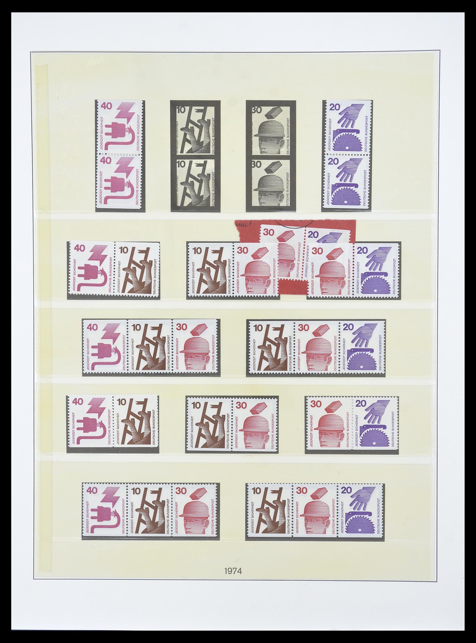 34793 039 - Postzegelverzameling 34793 Bundespost postzegelboekjes en combinaties