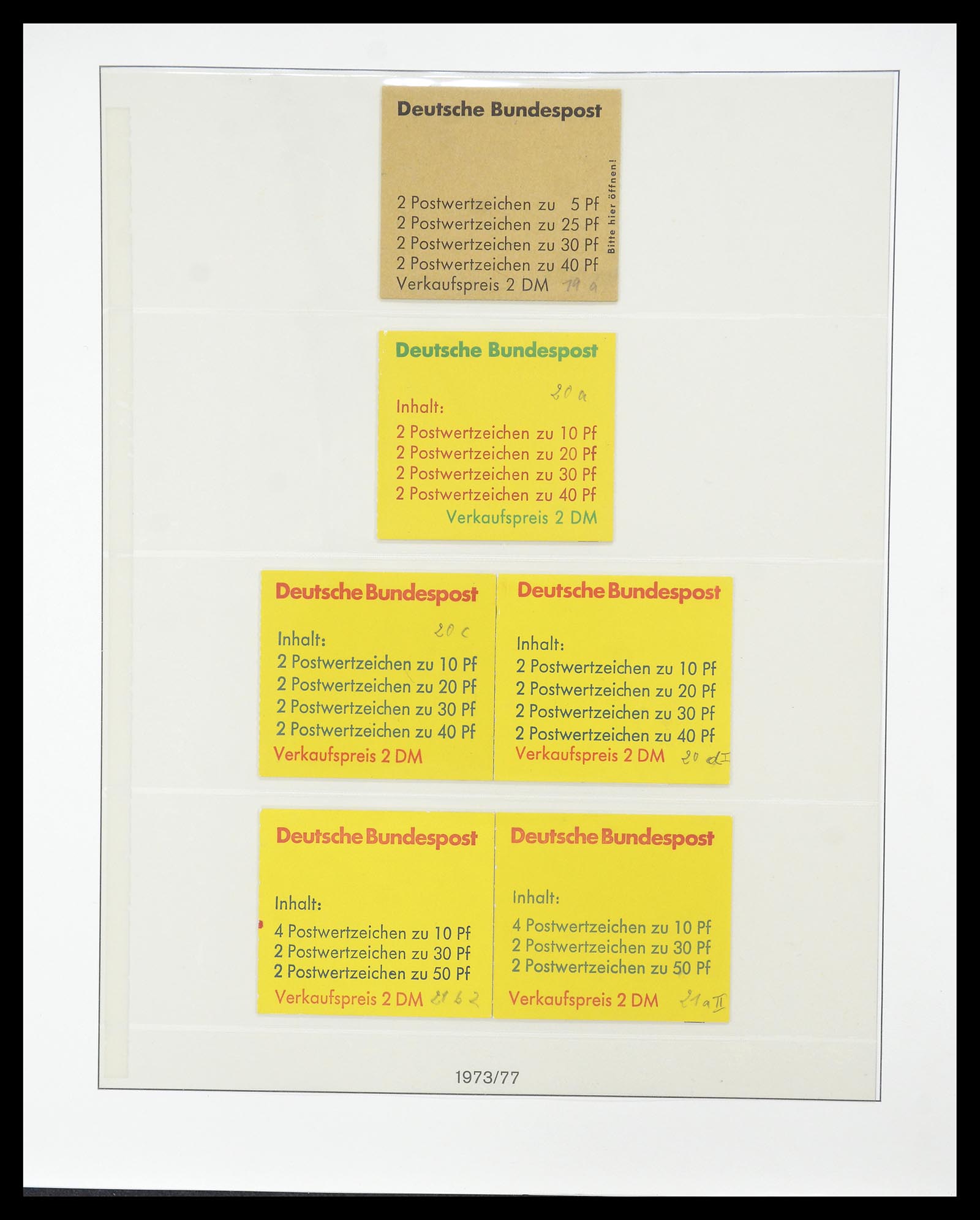 34793 042 - Postzegelverzameling 34793 Bundespost postzegelboekjes en combinaties