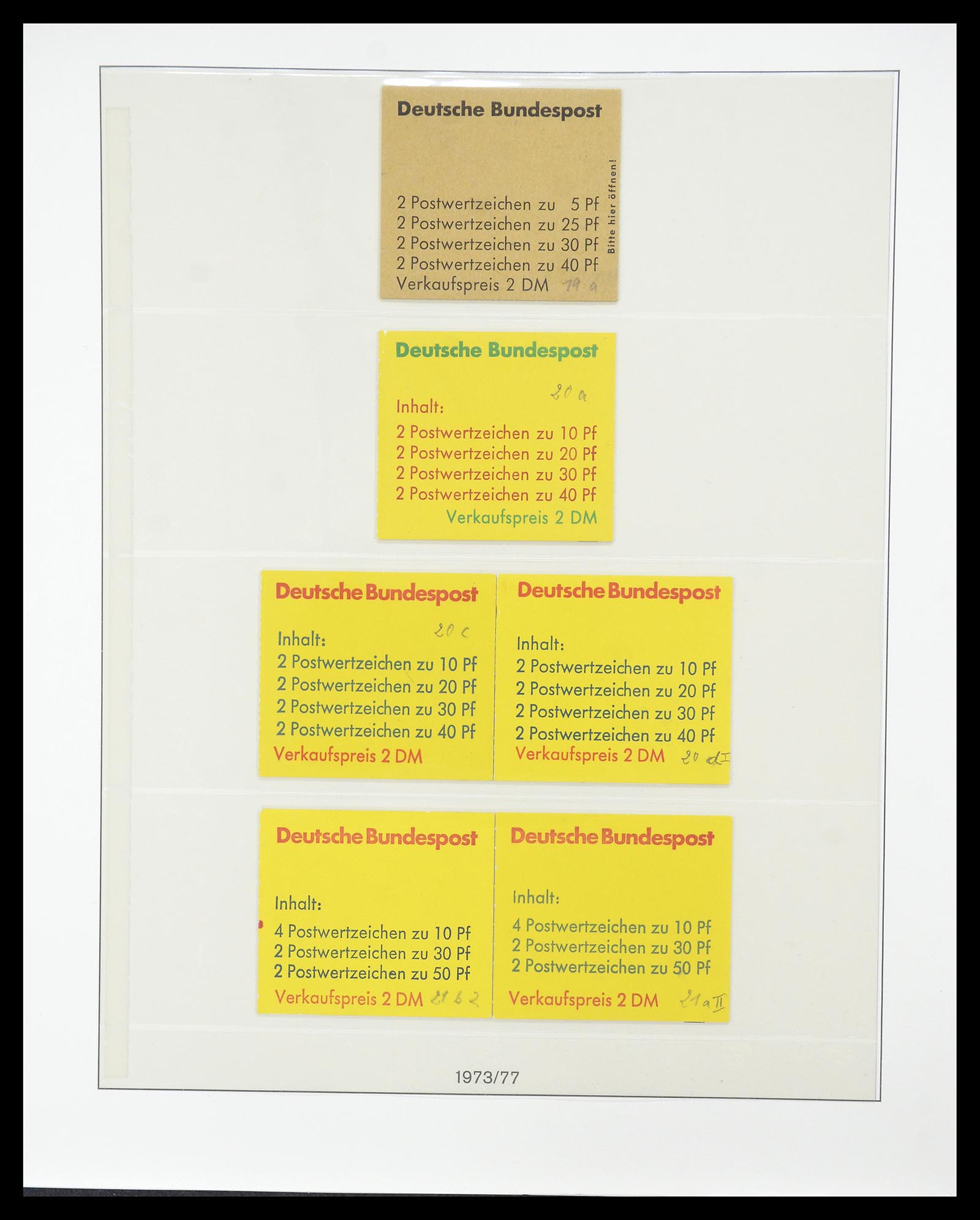 34793 042 - Stamp Collection 34793 Bundespost stampbooklets and combinations 1951-19