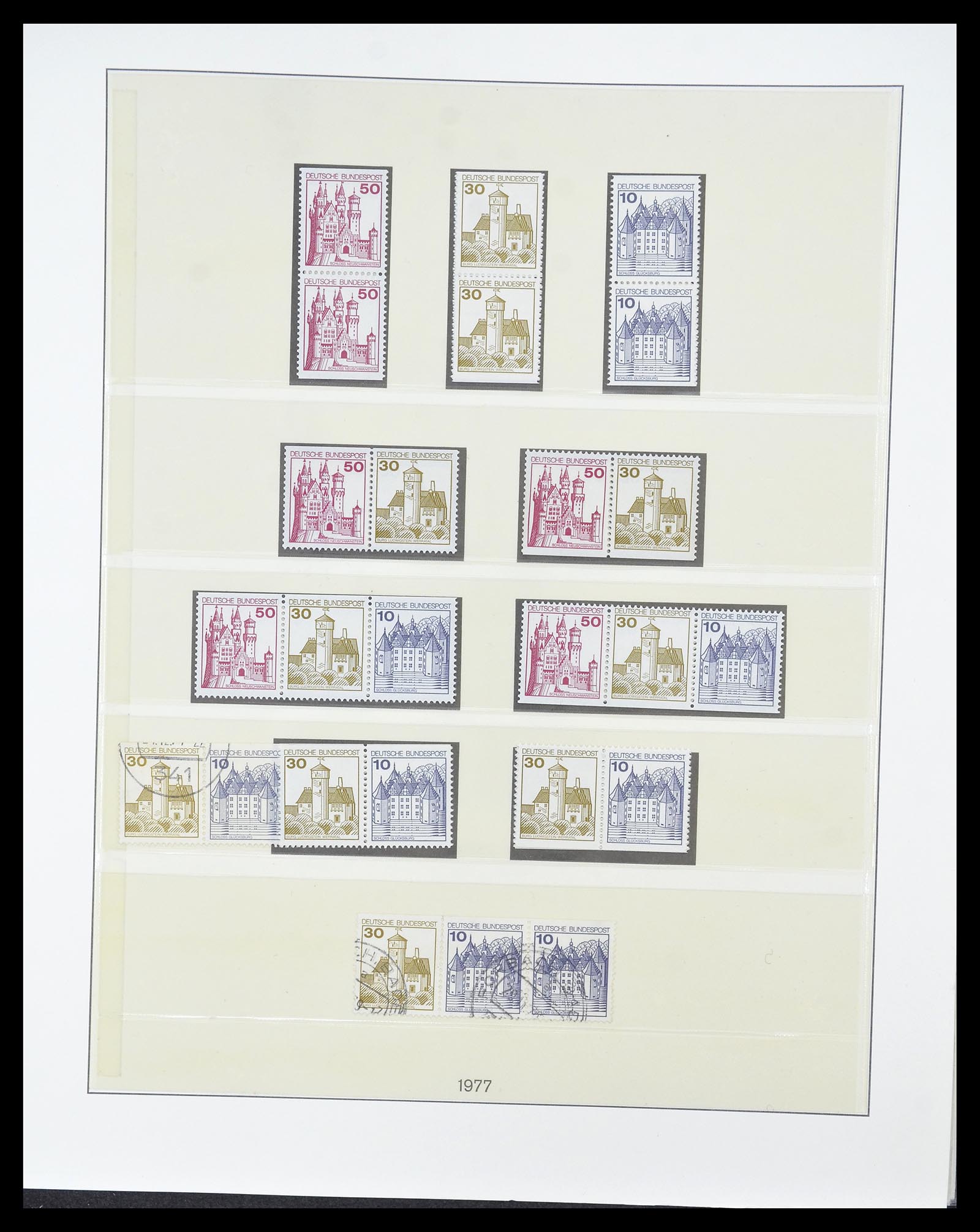 34793 044 - Postzegelverzameling 34793 Bundespost postzegelboekjes en combinaties