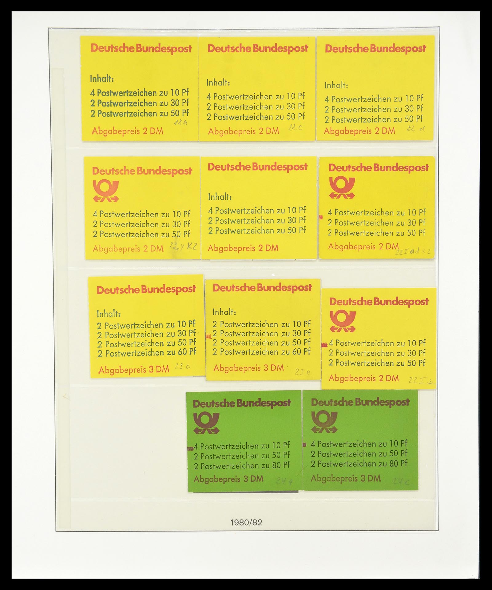 34793 047 - Postzegelverzameling 34793 Bundespost postzegelboekjes en combinaties