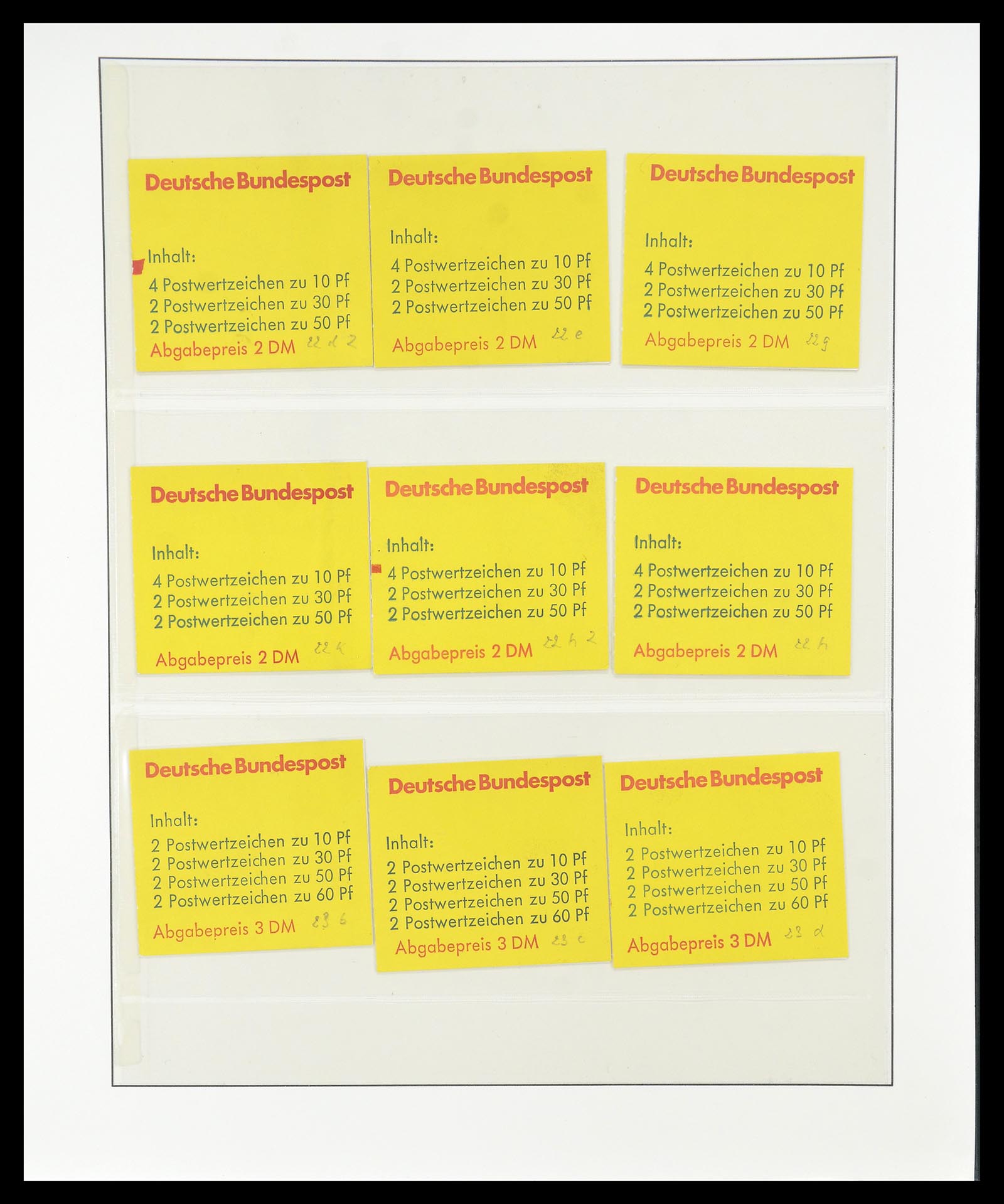 34793 048 - Postzegelverzameling 34793 Bundespost postzegelboekjes en combinaties