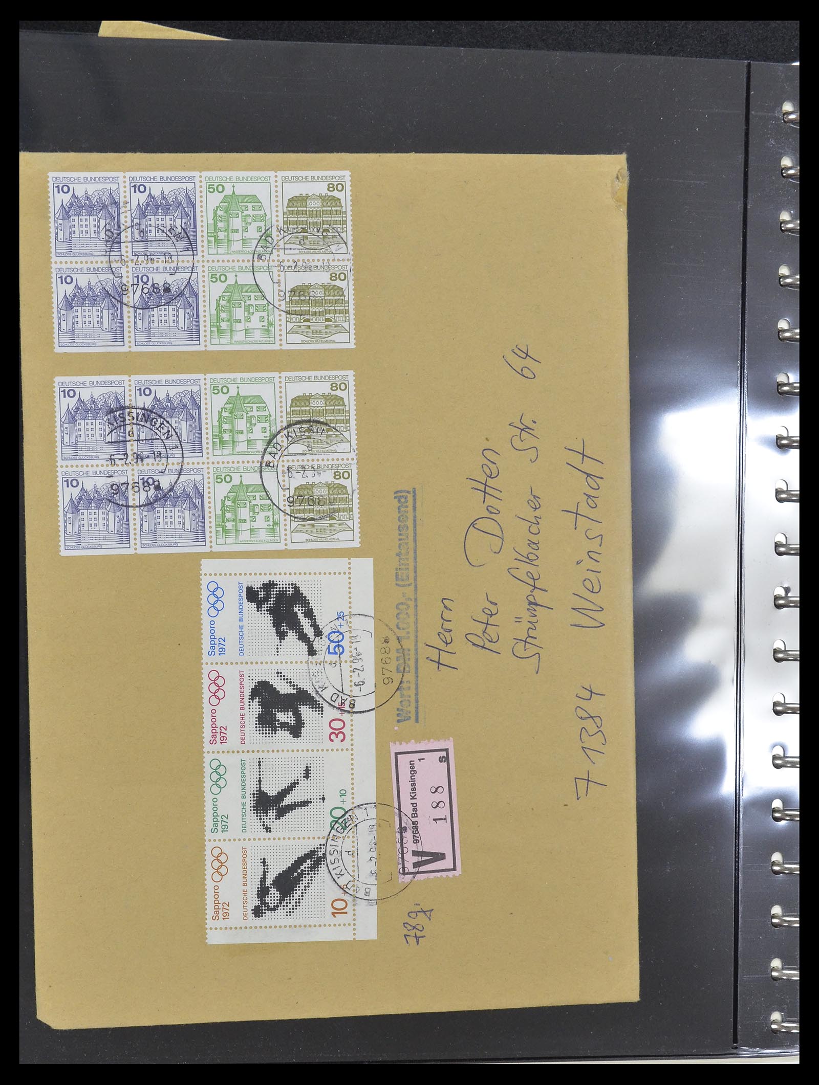 34793 053 - Postzegelverzameling 34793 Bundespost postzegelboekjes en combinaties