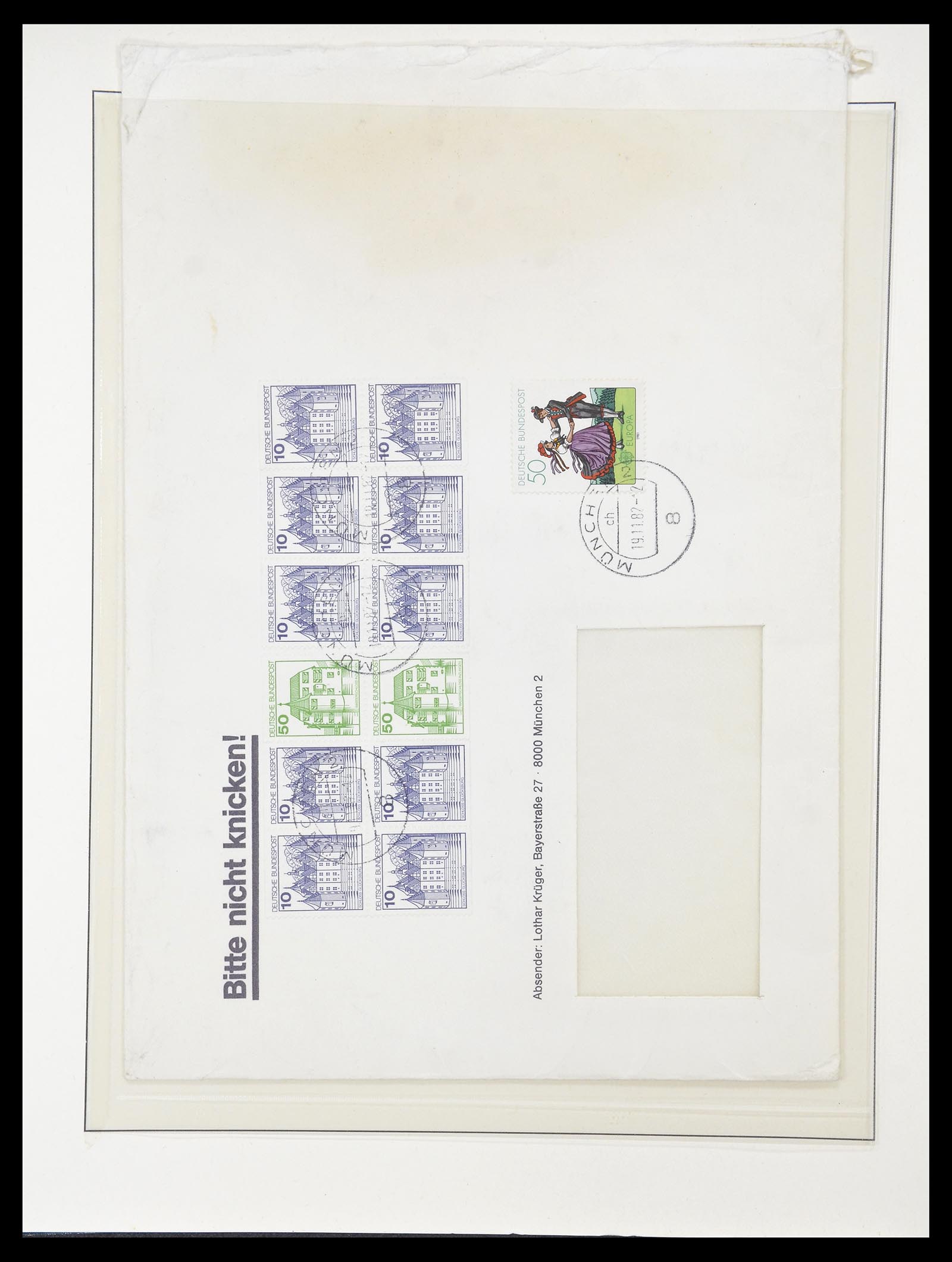 34793 057 - Postzegelverzameling 34793 Bundespost postzegelboekjes en combinaties