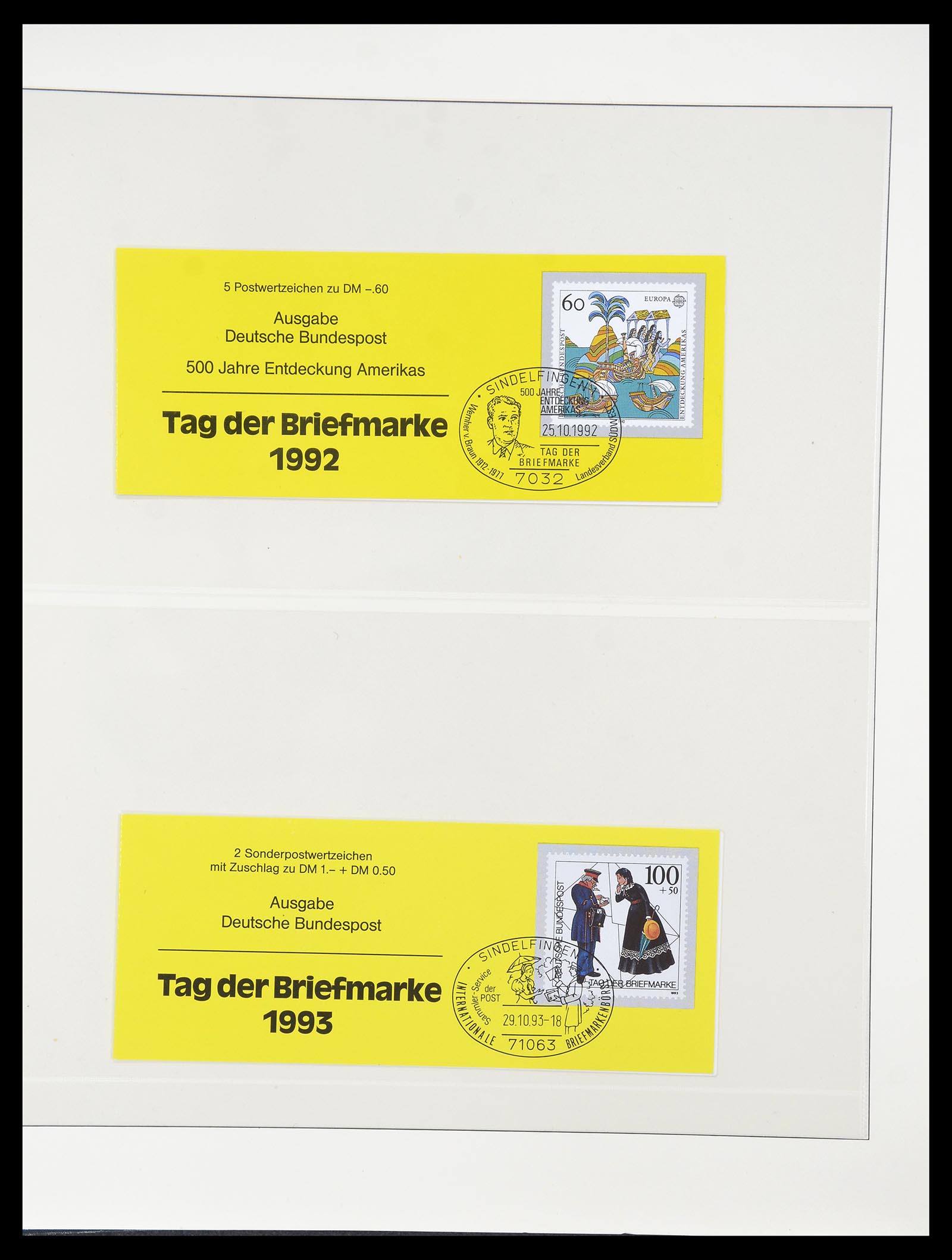 34793 058 - Postzegelverzameling 34793 Bundespost postzegelboekjes en combinaties