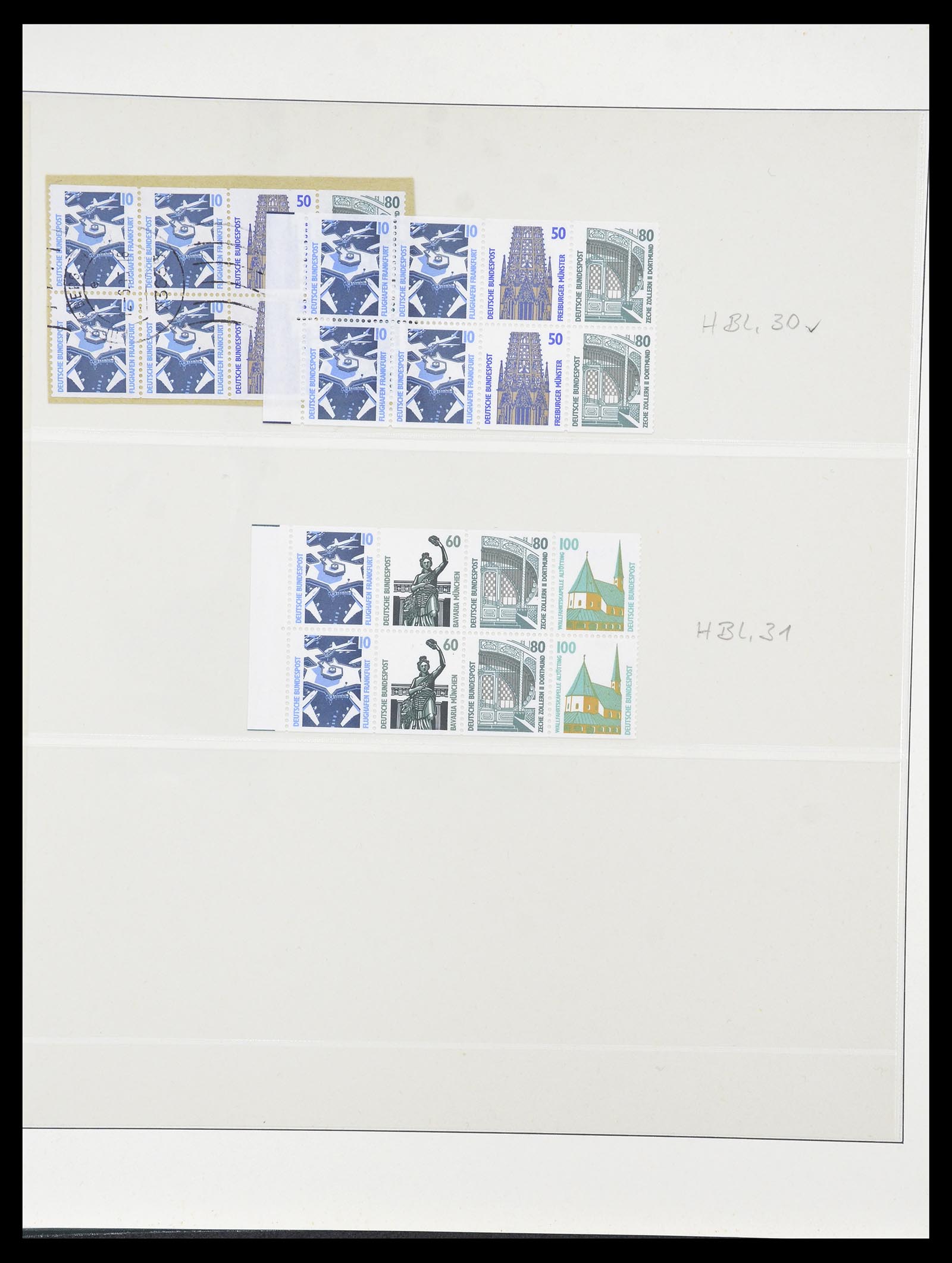 34793 060 - Postzegelverzameling 34793 Bundespost postzegelboekjes en combinaties
