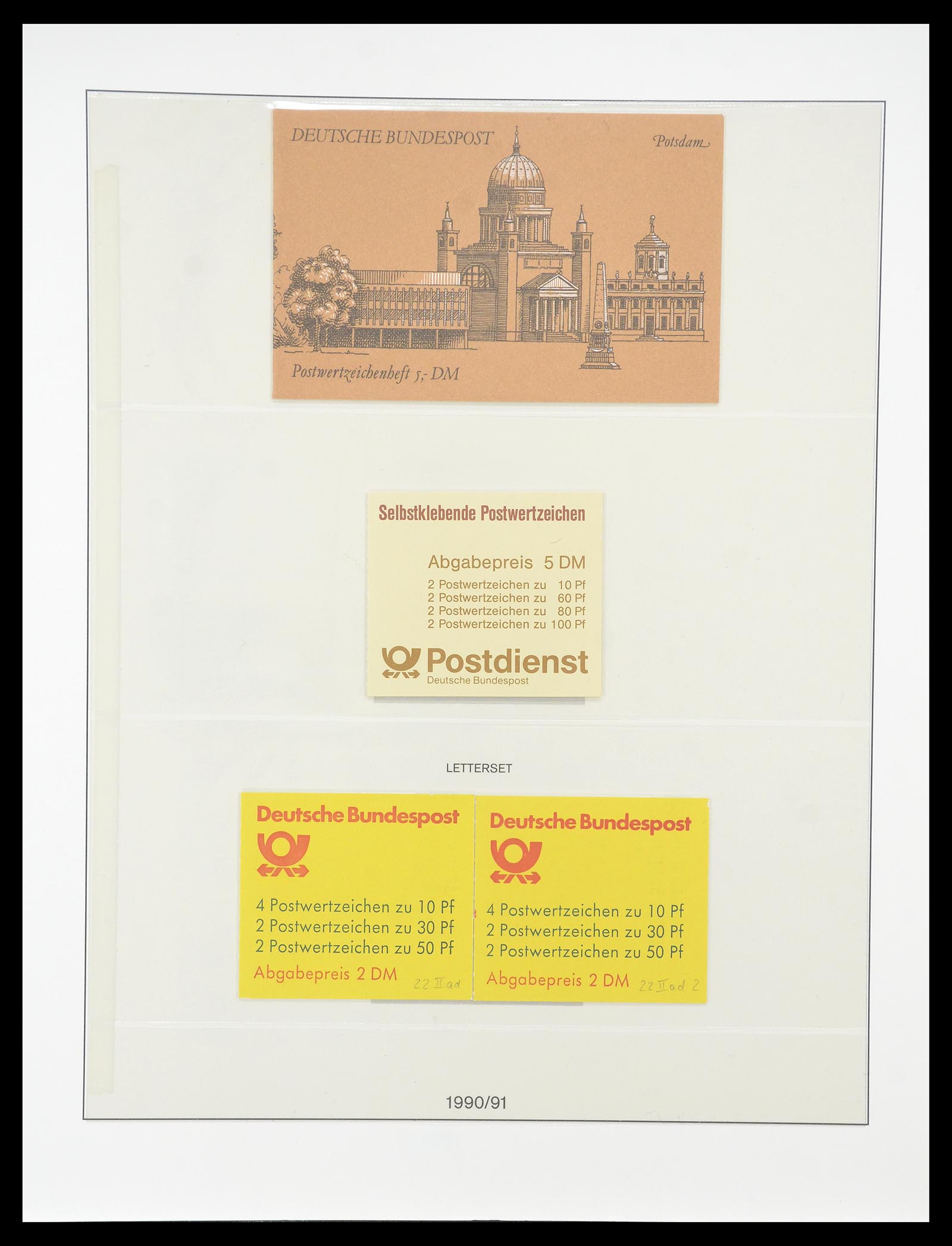 34793 064 - Postzegelverzameling 34793 Bundespost postzegelboekjes en combinaties