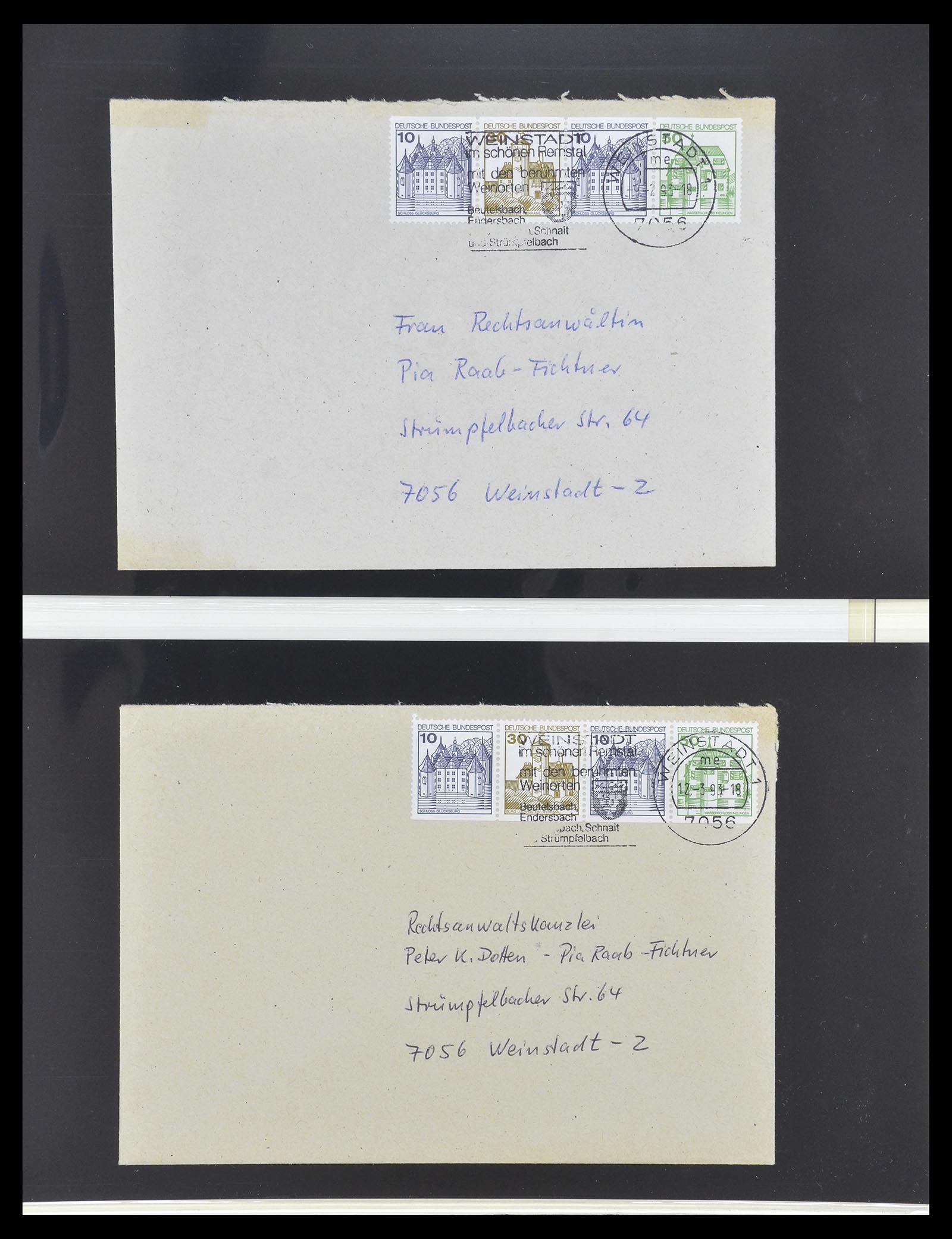 34793 066 - Postzegelverzameling 34793 Bundespost postzegelboekjes en combinaties