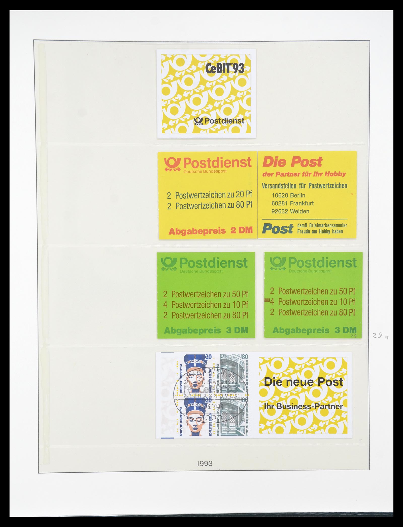 34793 069 - Postzegelverzameling 34793 Bundespost postzegelboekjes en combinaties