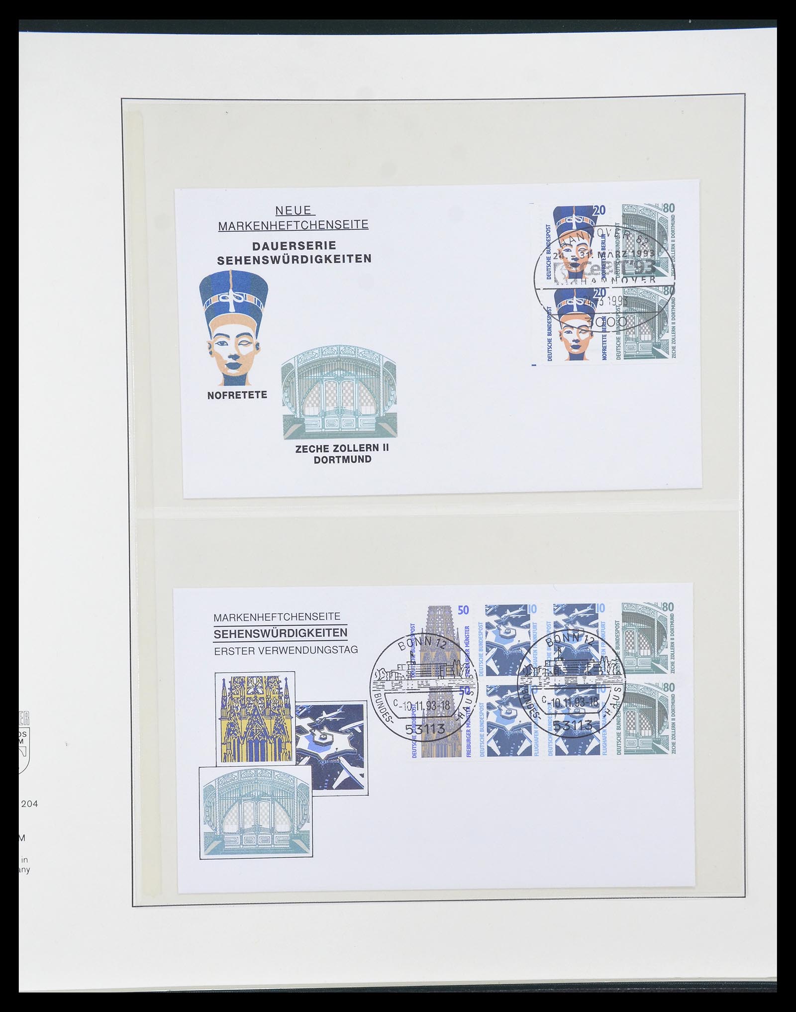 34793 072 - Postzegelverzameling 34793 Bundespost postzegelboekjes en combinaties