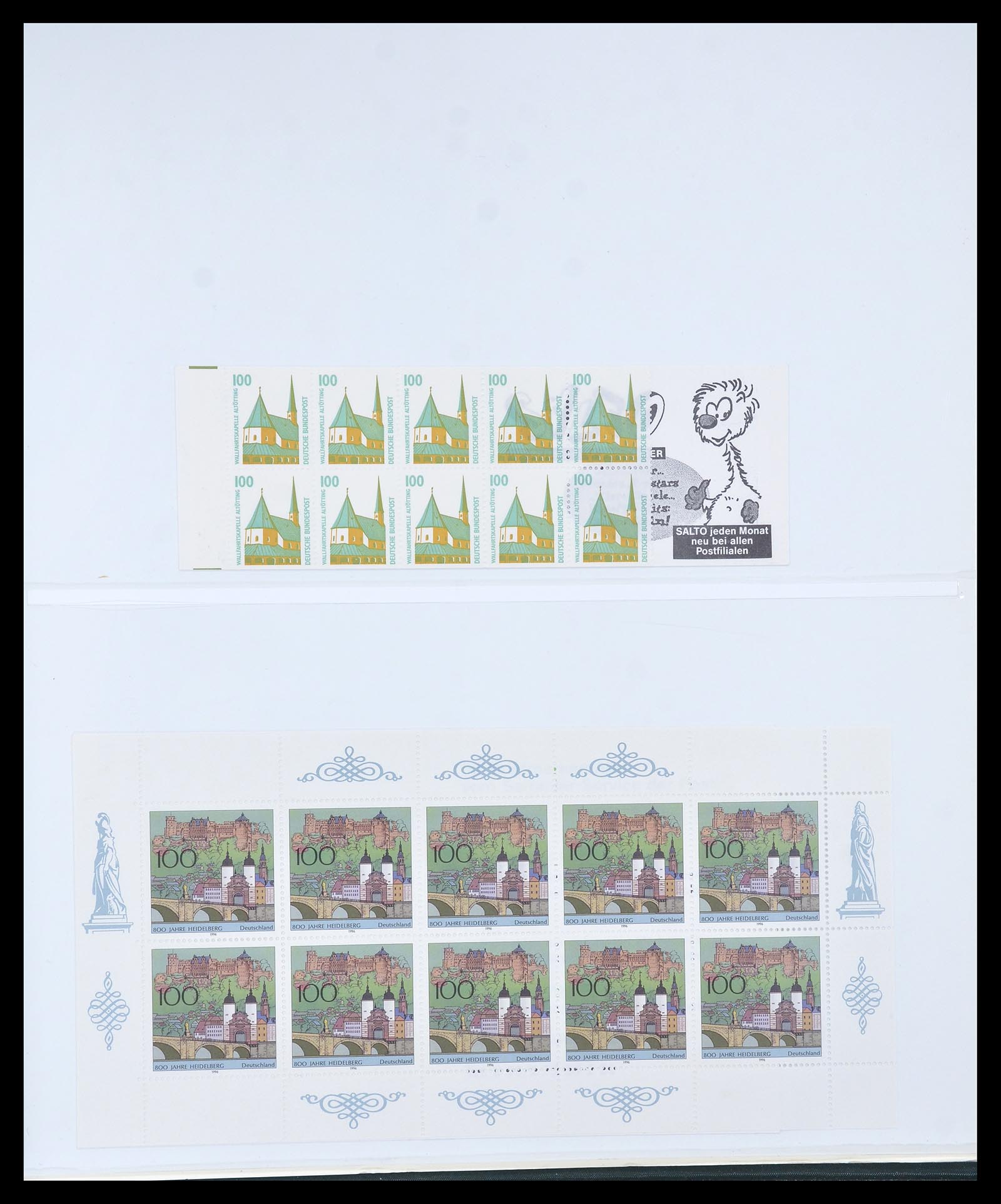 34793 078 - Postzegelverzameling 34793 Bundespost postzegelboekjes en combinaties