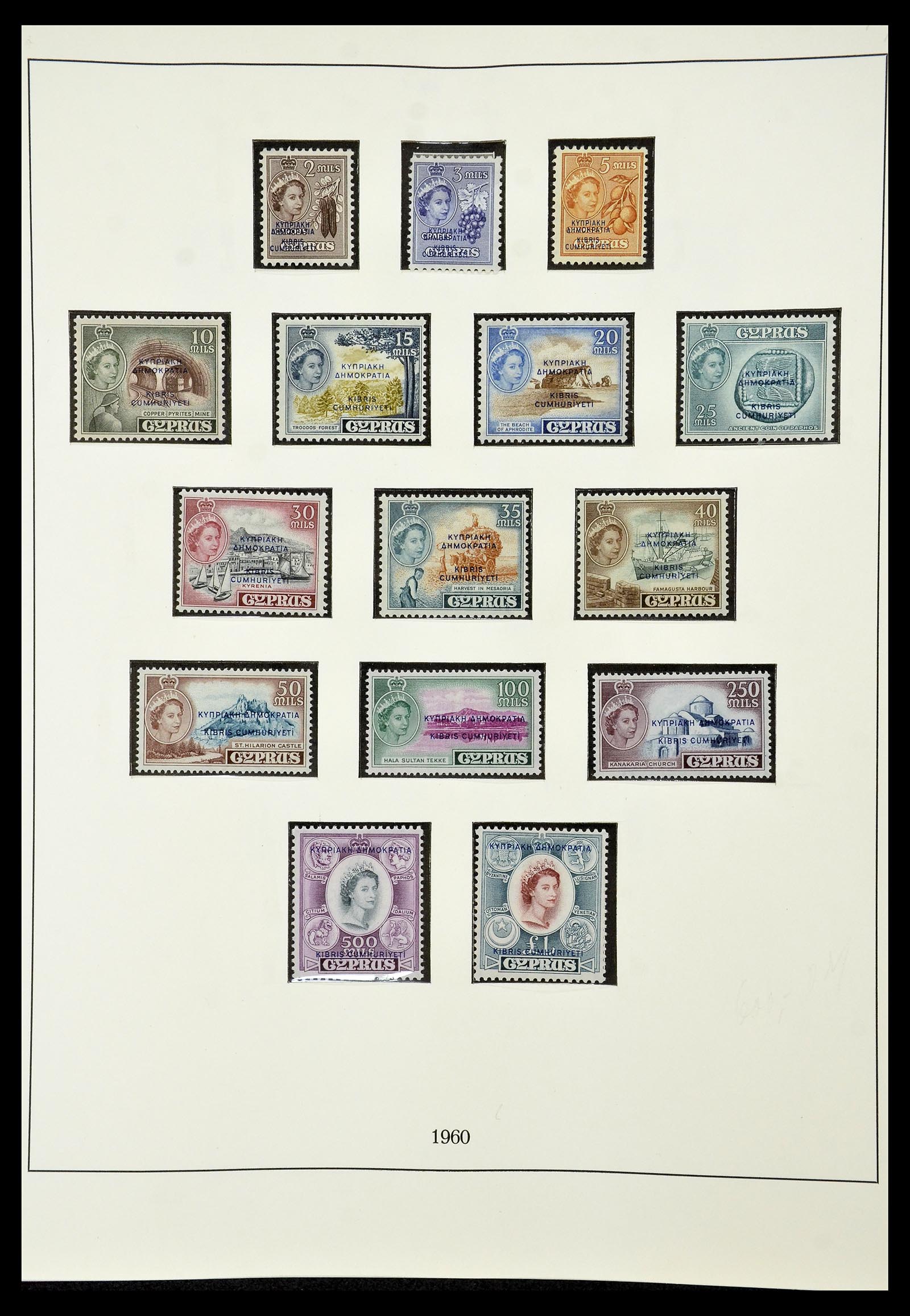 34796 001 - Postzegelverzameling 34796 Cyprus 1960-1984.