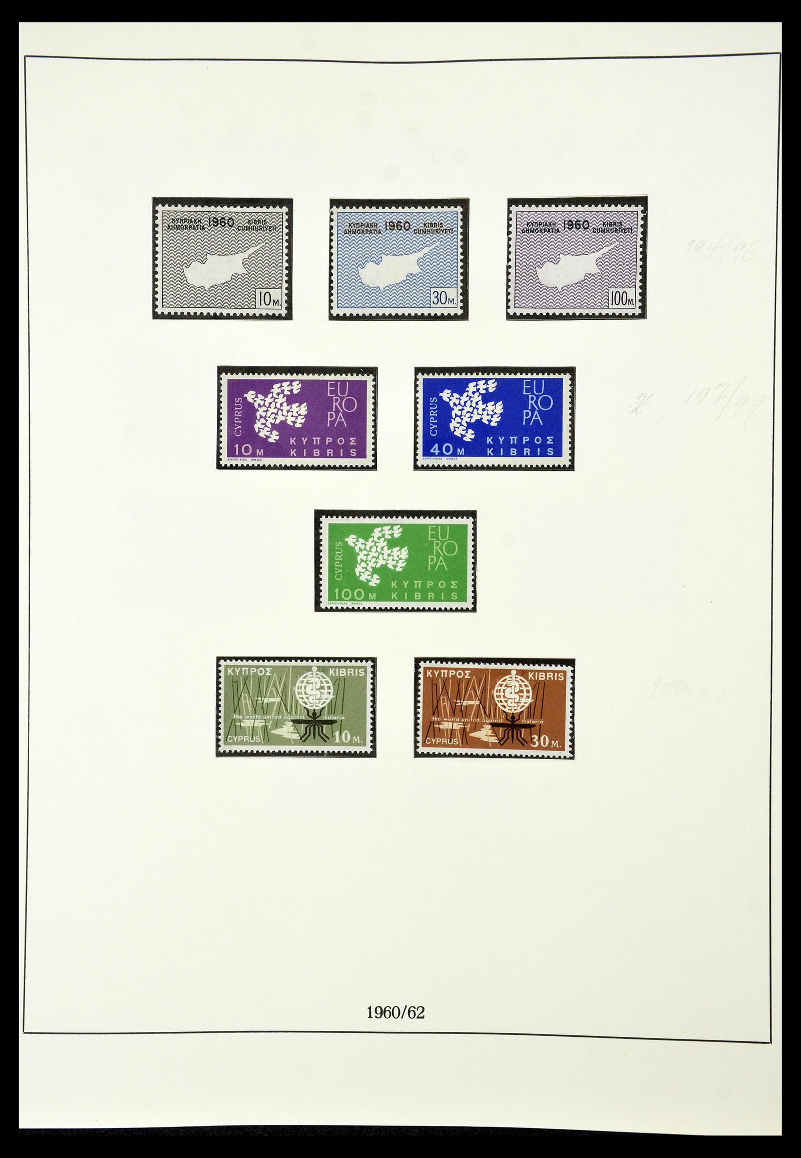 34796 002 - Postzegelverzameling 34796 Cyprus 1960-1984.