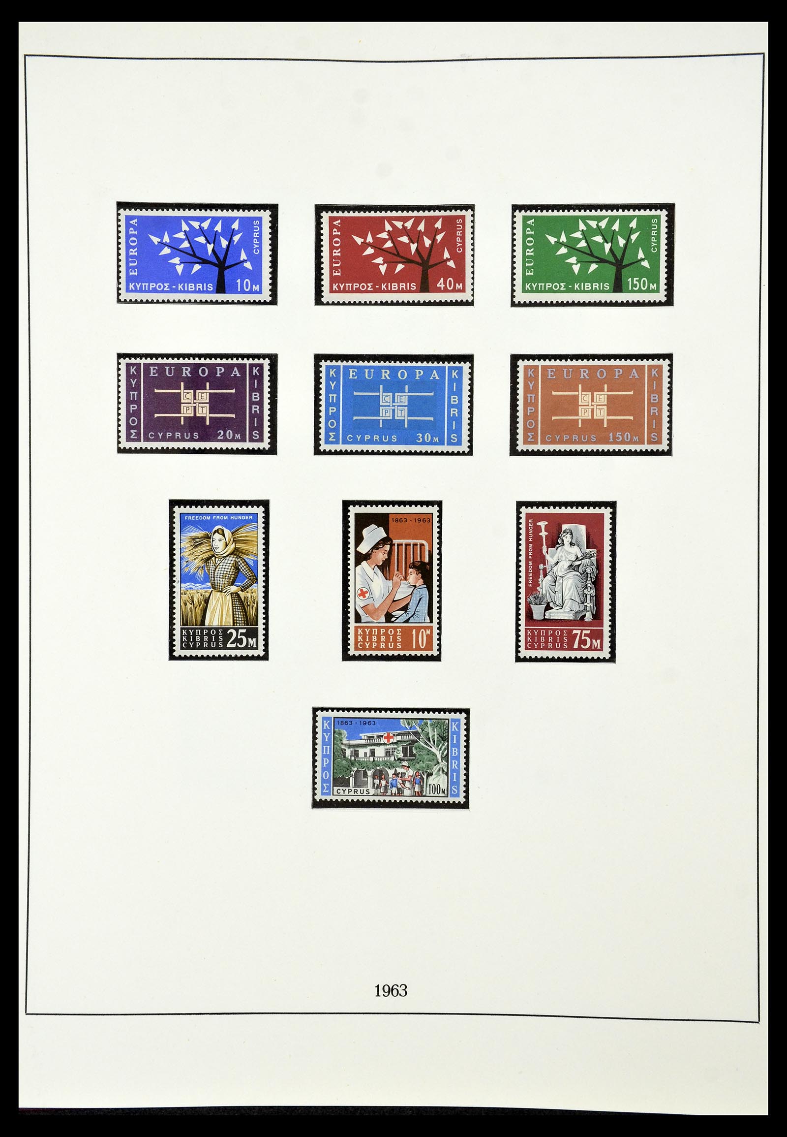 34796 004 - Postzegelverzameling 34796 Cyprus 1960-1984.