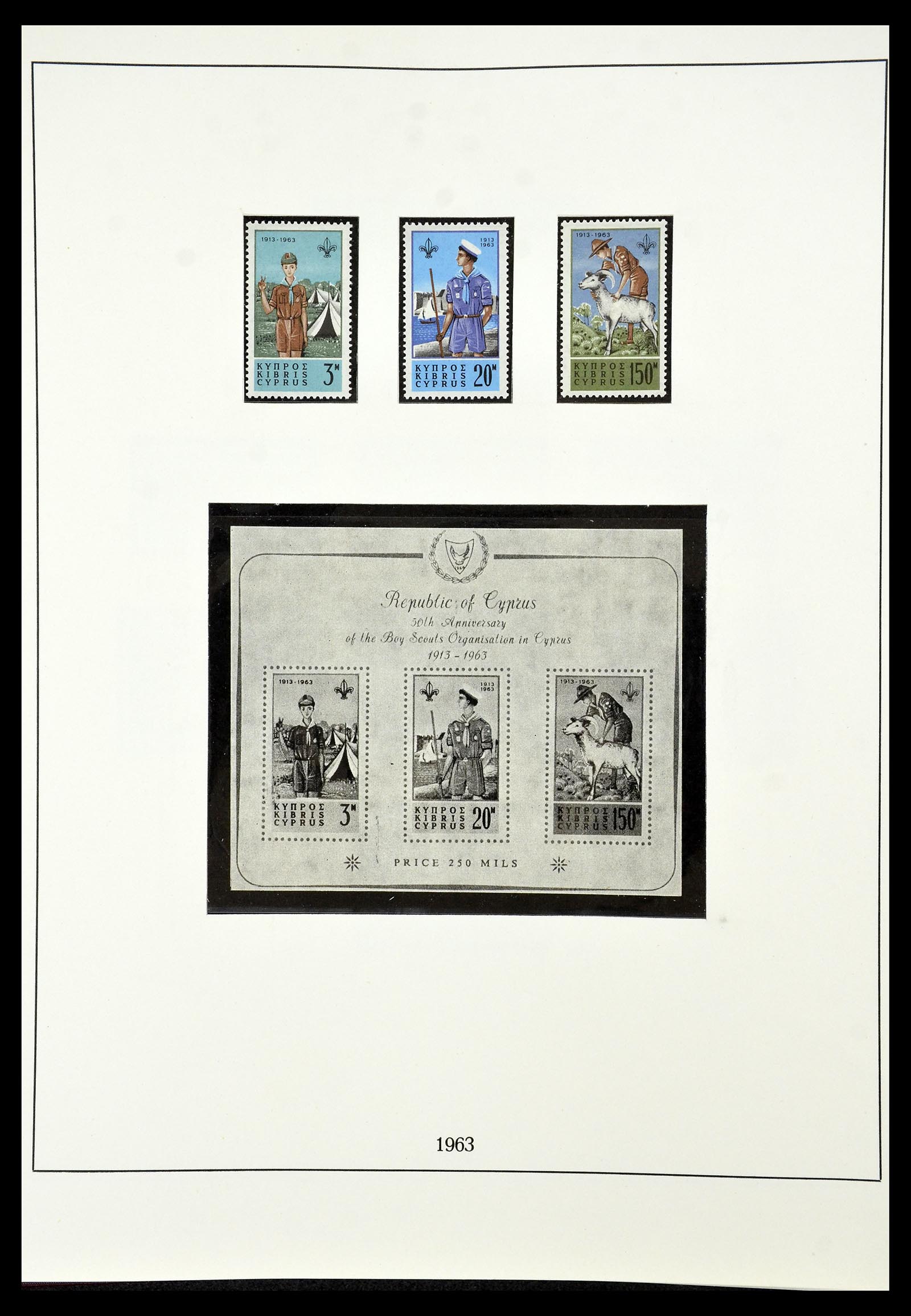 34796 005 - Postzegelverzameling 34796 Cyprus 1960-1984.