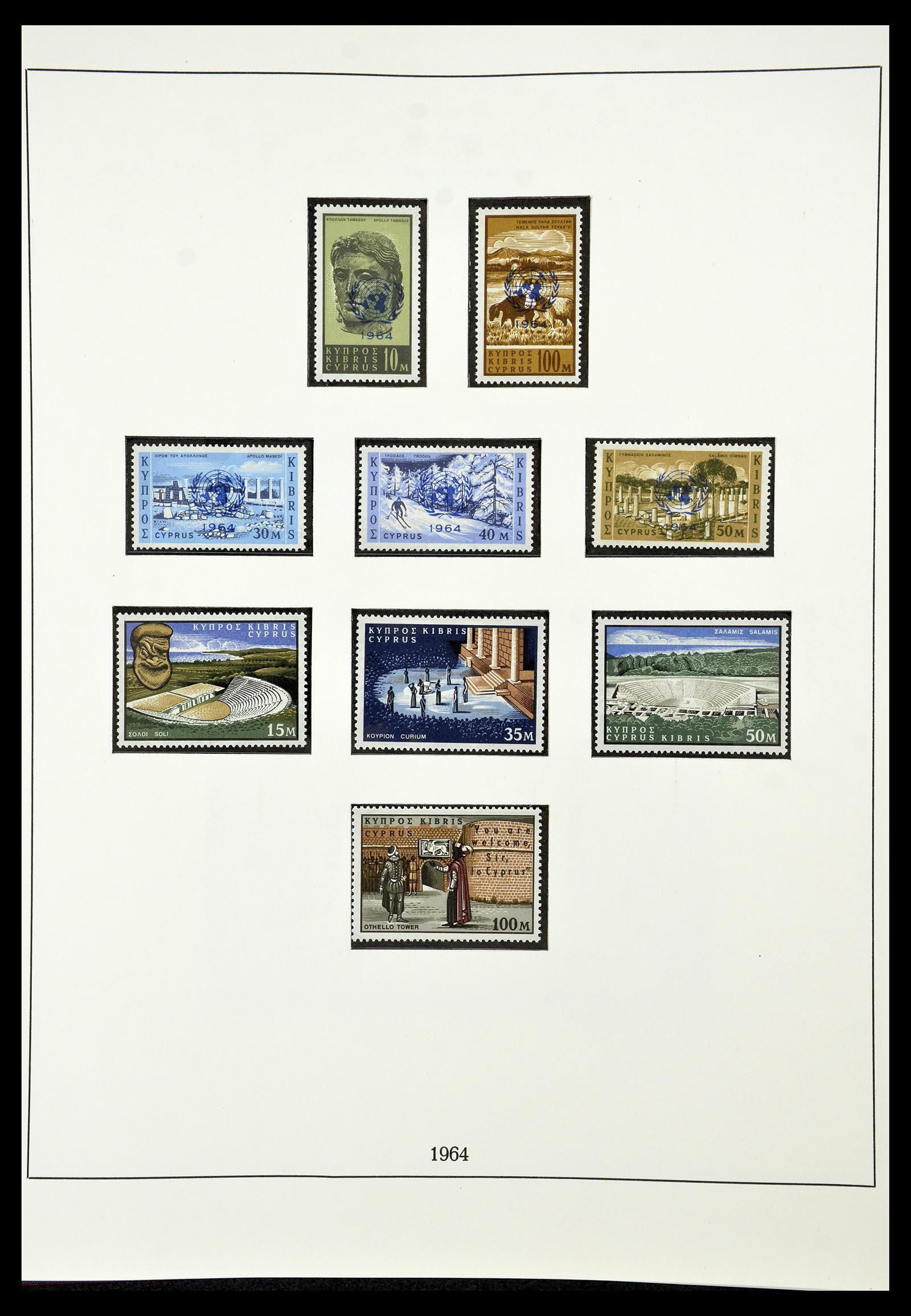 34796 006 - Postzegelverzameling 34796 Cyprus 1960-1984.