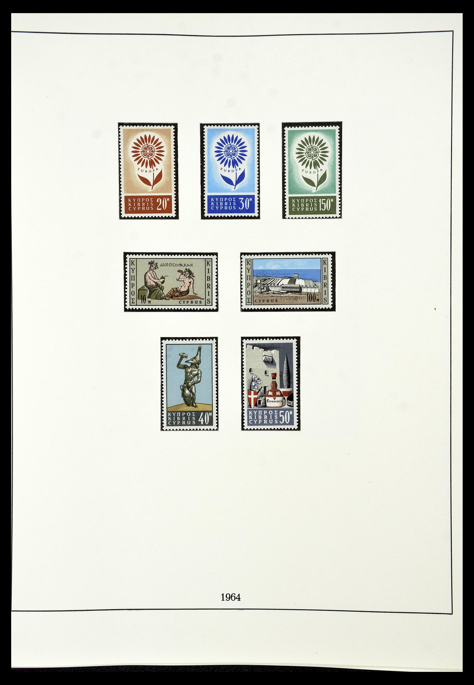 34796 008 - Postzegelverzameling 34796 Cyprus 1960-1984.