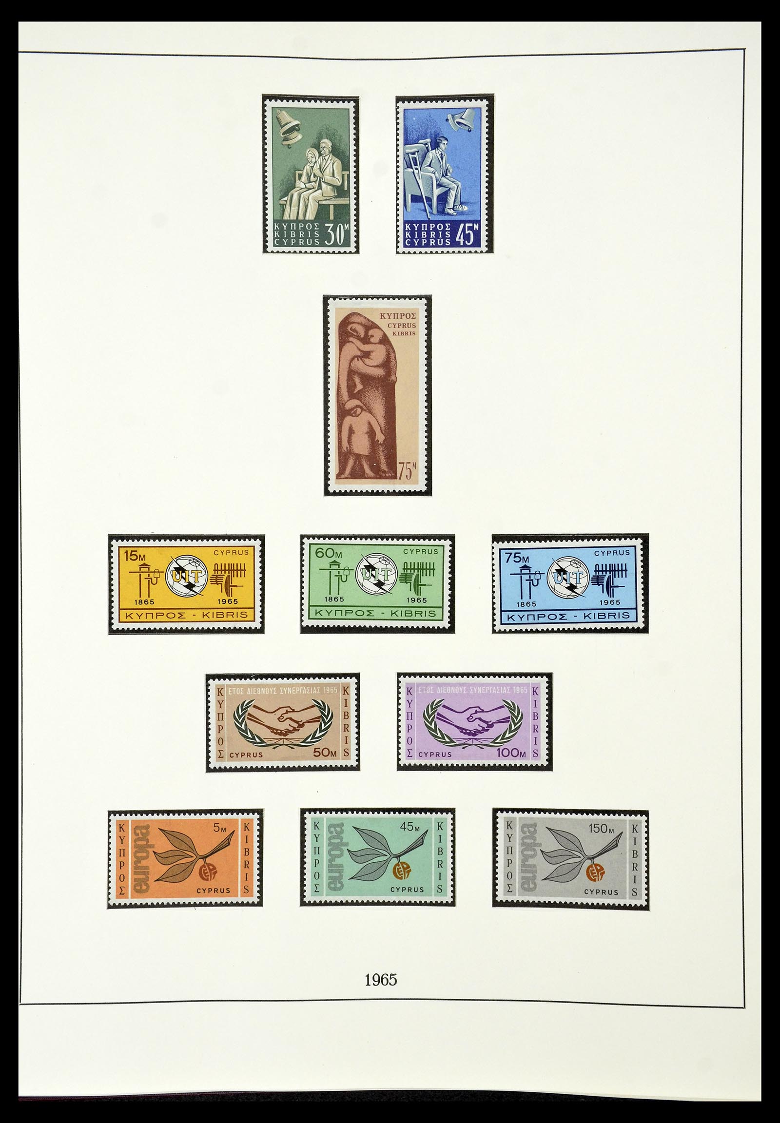 34796 010 - Postzegelverzameling 34796 Cyprus 1960-1984.
