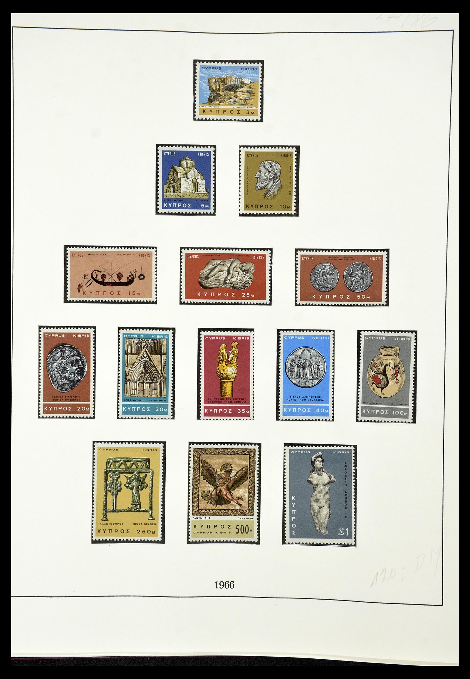 34796 013 - Postzegelverzameling 34796 Cyprus 1960-1984.
