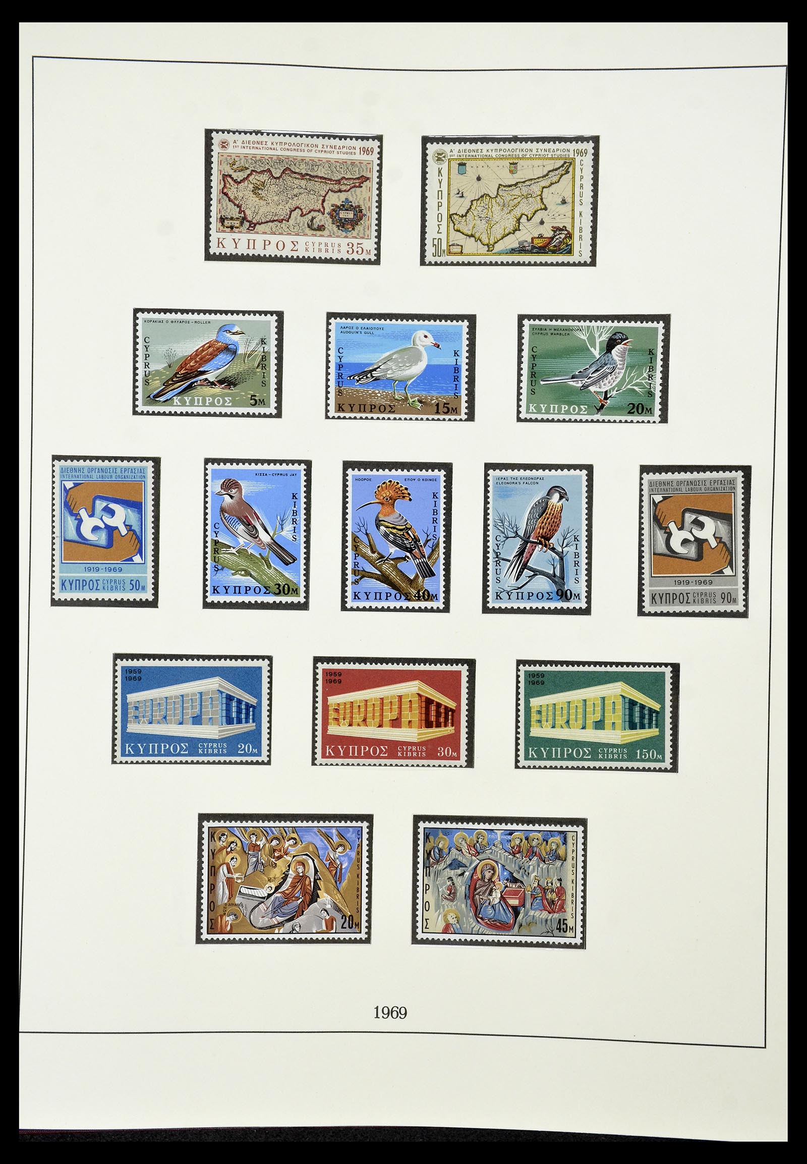 34796 019 - Postzegelverzameling 34796 Cyprus 1960-1984.