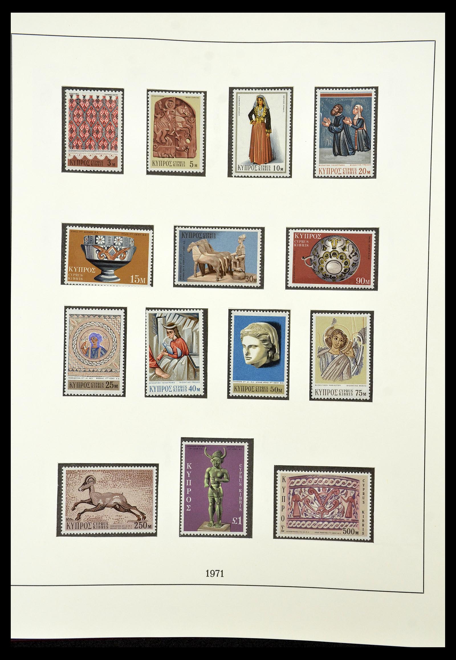 34796 023 - Postzegelverzameling 34796 Cyprus 1960-1984.