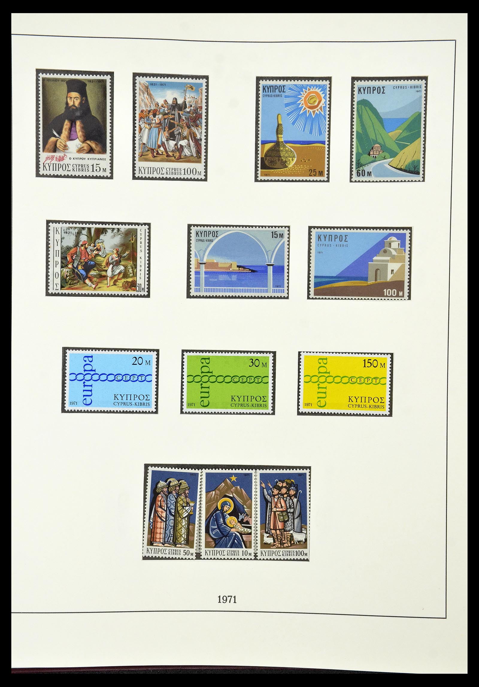34796 024 - Postzegelverzameling 34796 Cyprus 1960-1984.