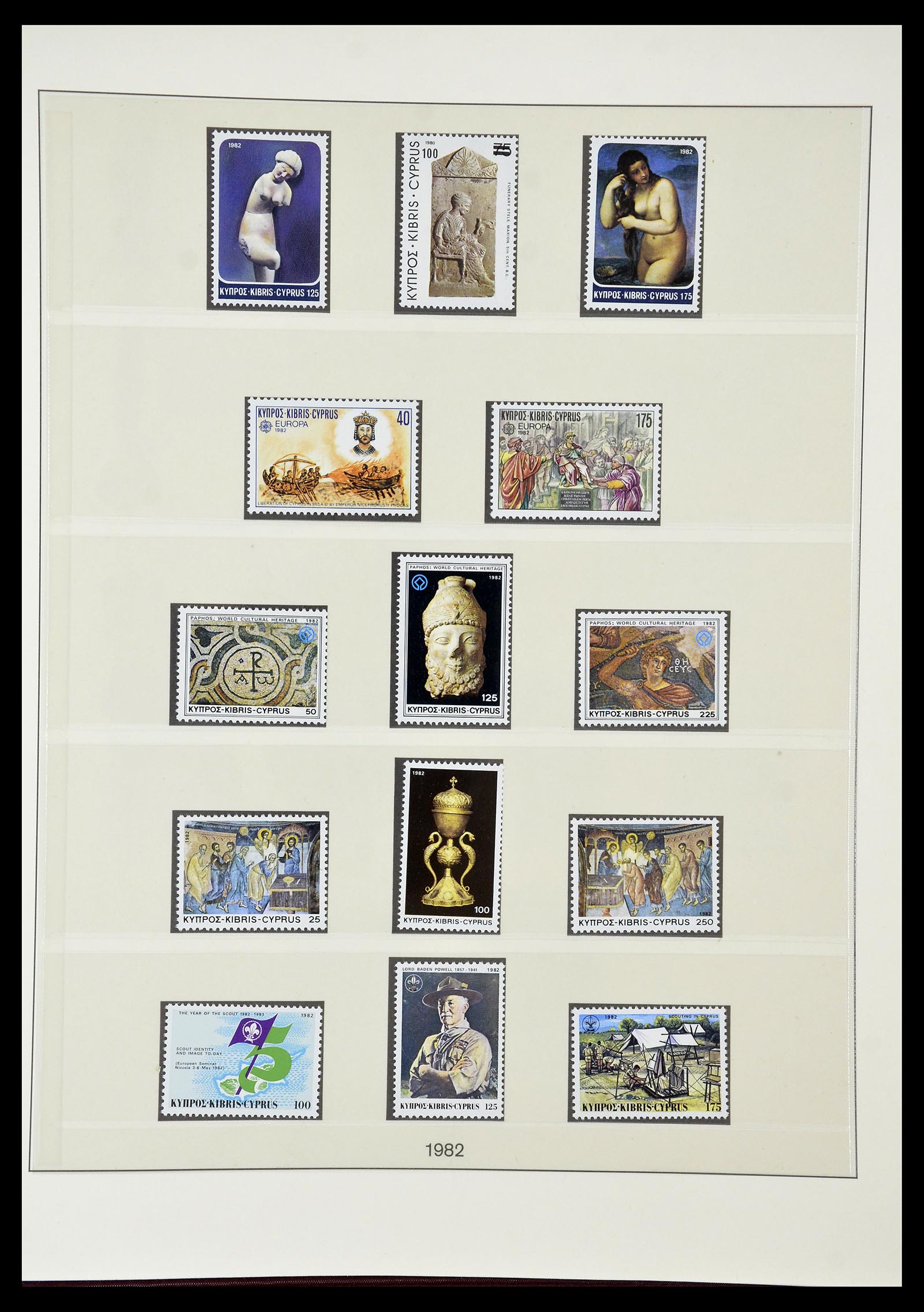 34796 047 - Postzegelverzameling 34796 Cyprus 1960-1984.