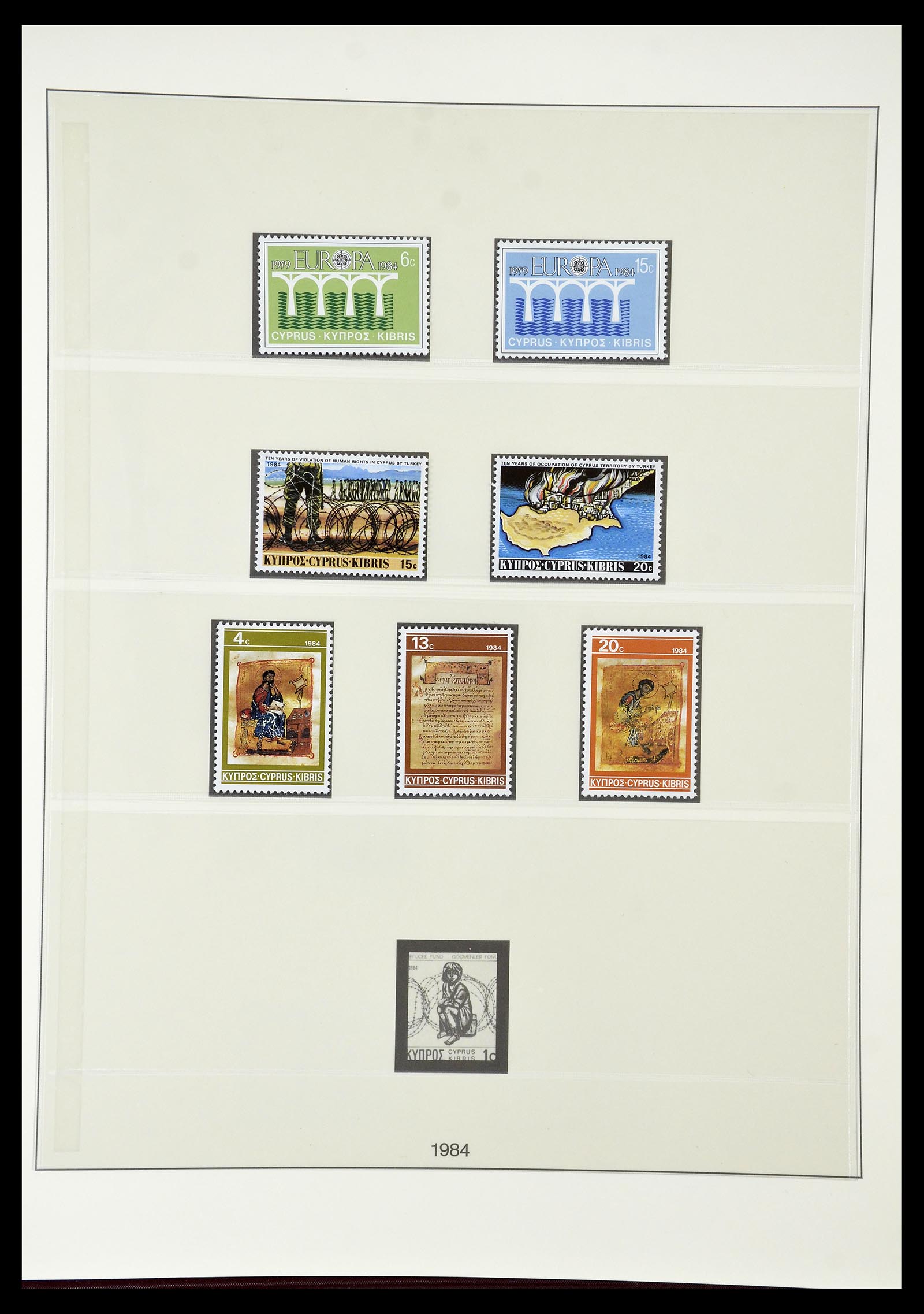 34796 050 - Postzegelverzameling 34796 Cyprus 1960-1984.